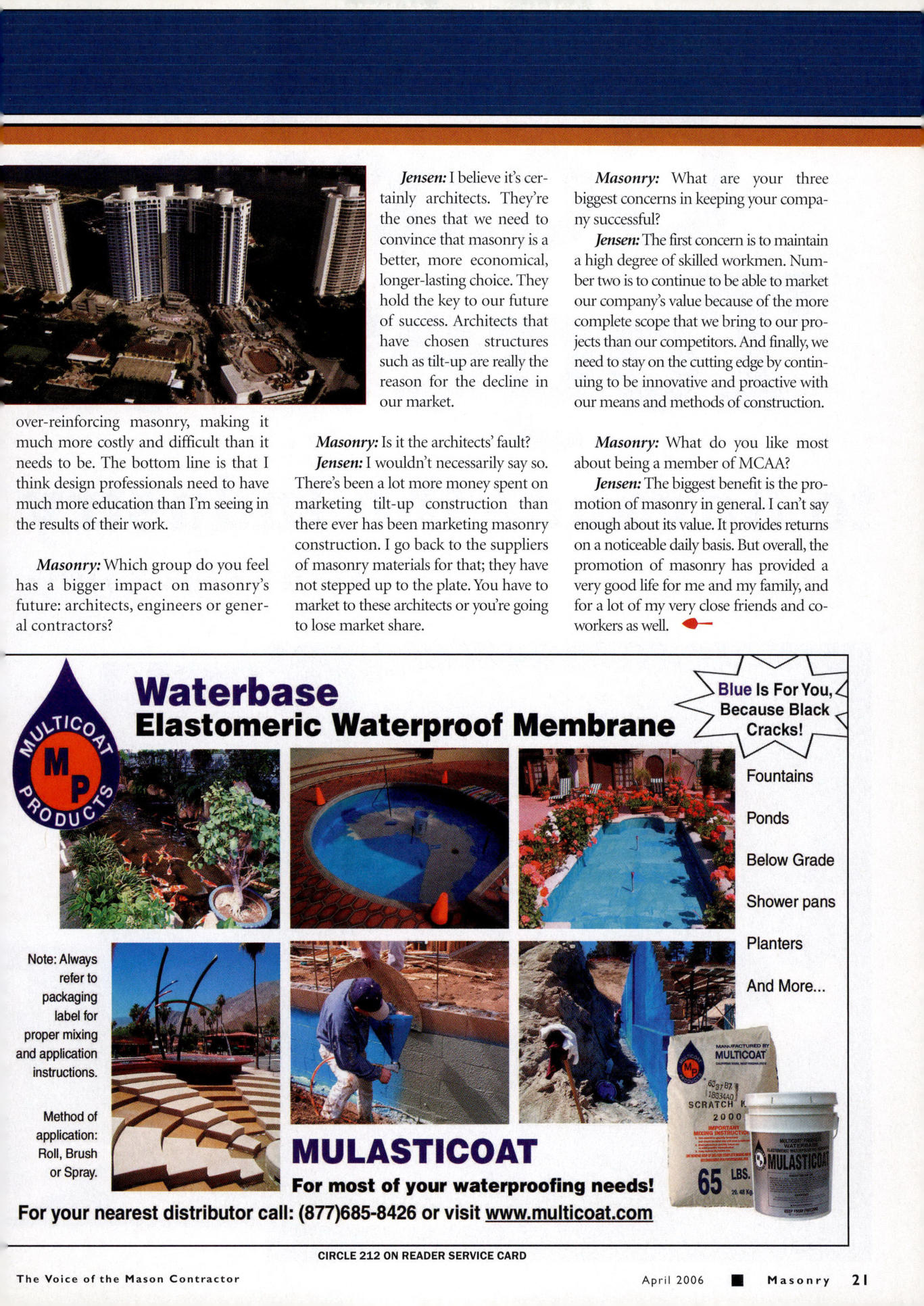 Masonry Magazine April 2006 Page. 23