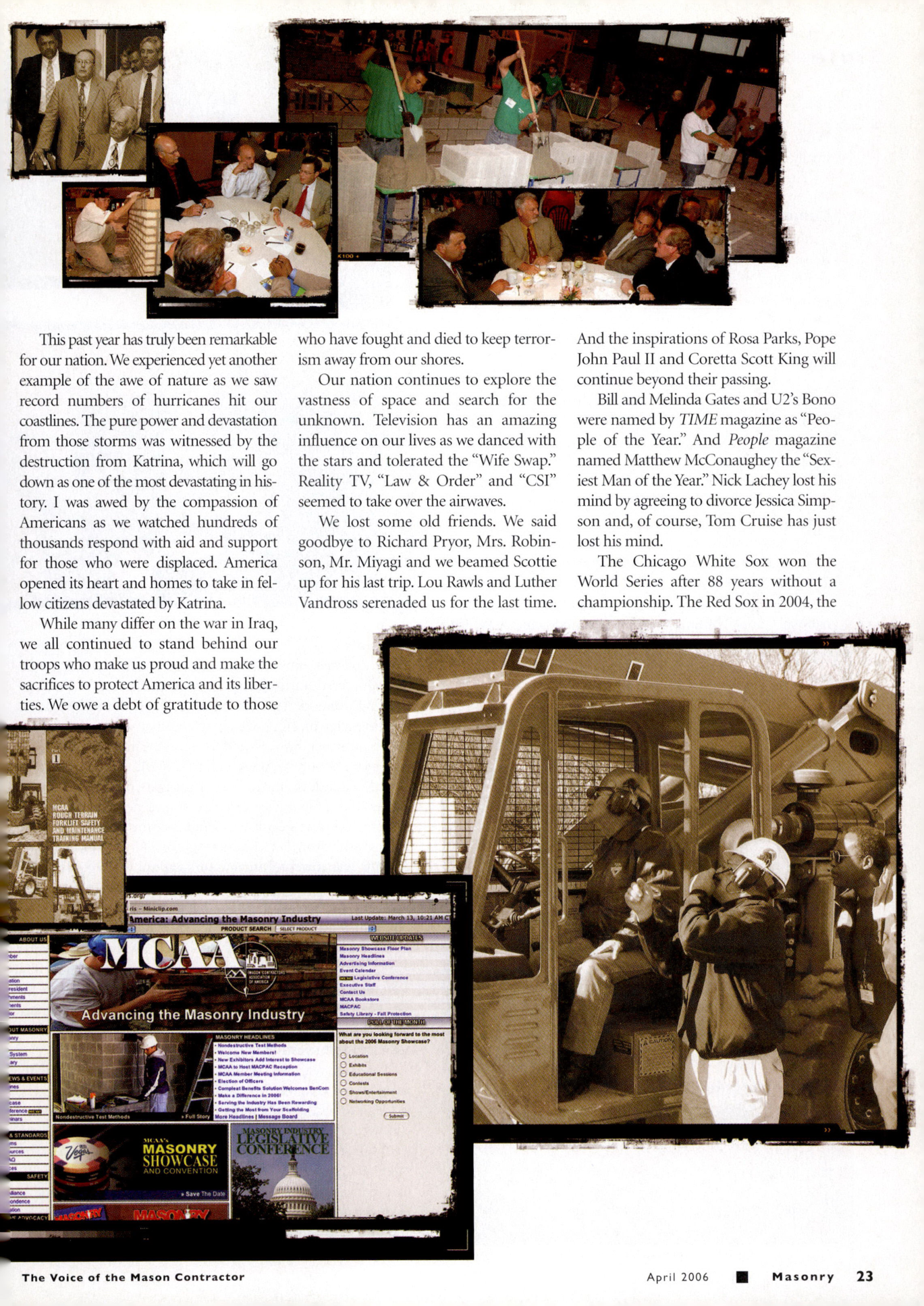 Masonry Magazine April 2006 Page. 25