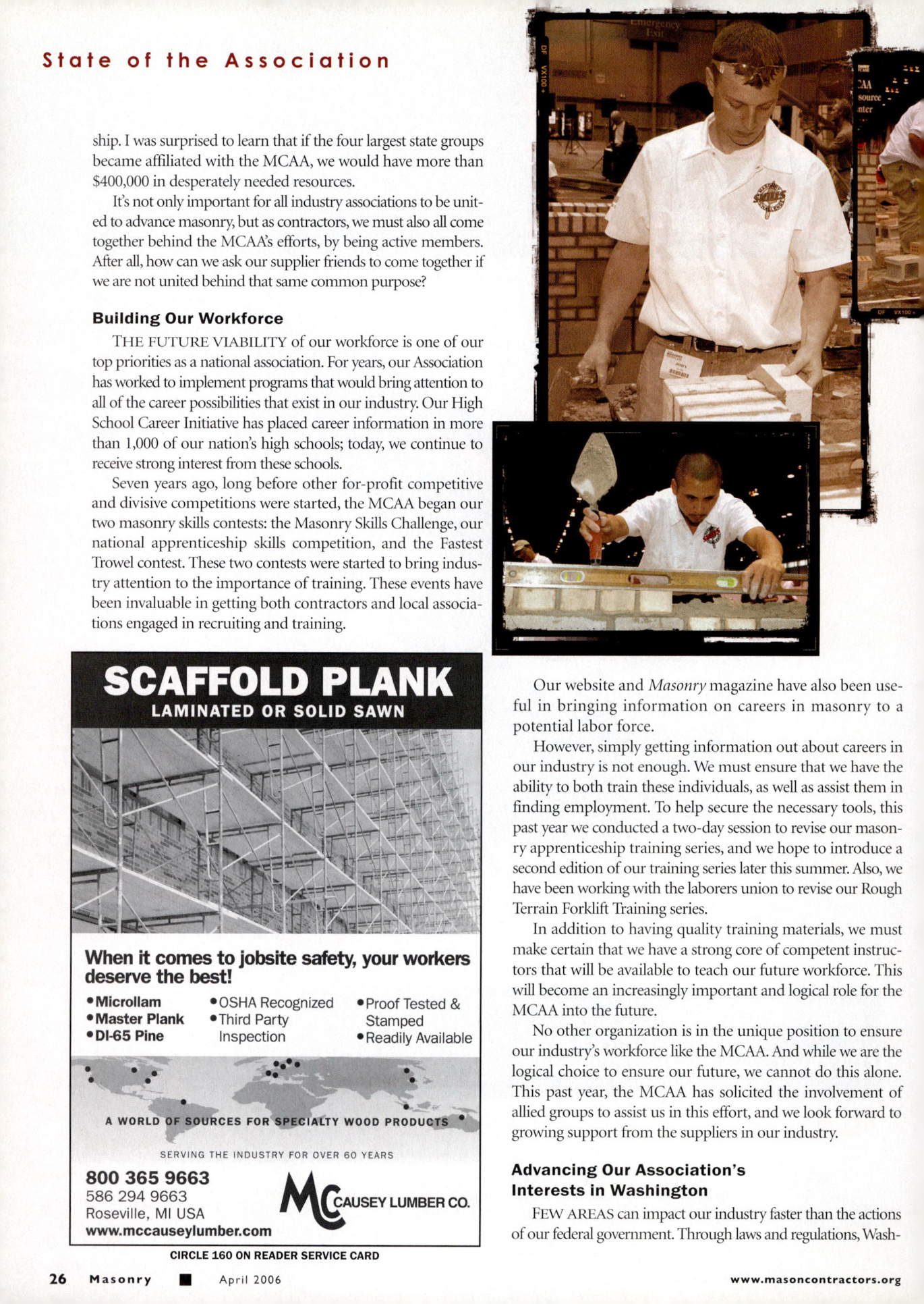 Masonry Magazine April 2006 Page. 28