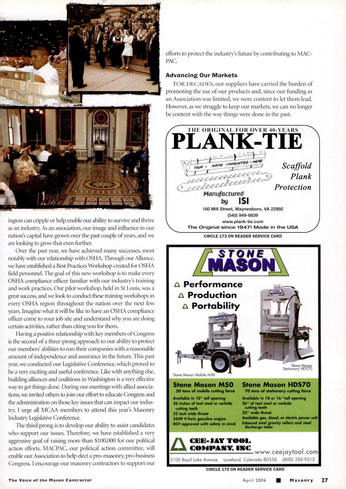Masonry Magazine April 2006 Page. 29