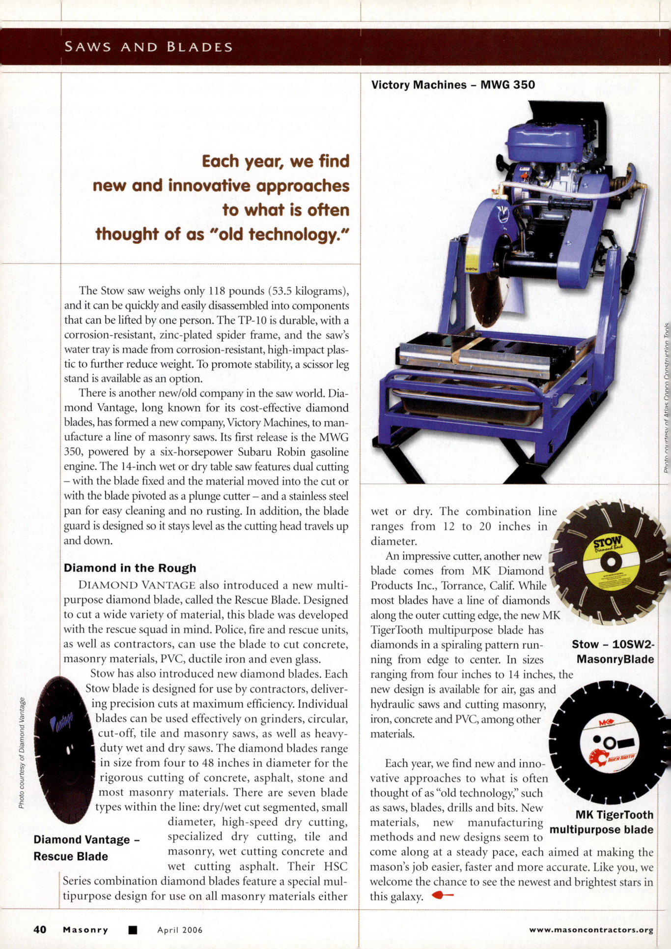 Masonry Magazine April 2006 Page. 42