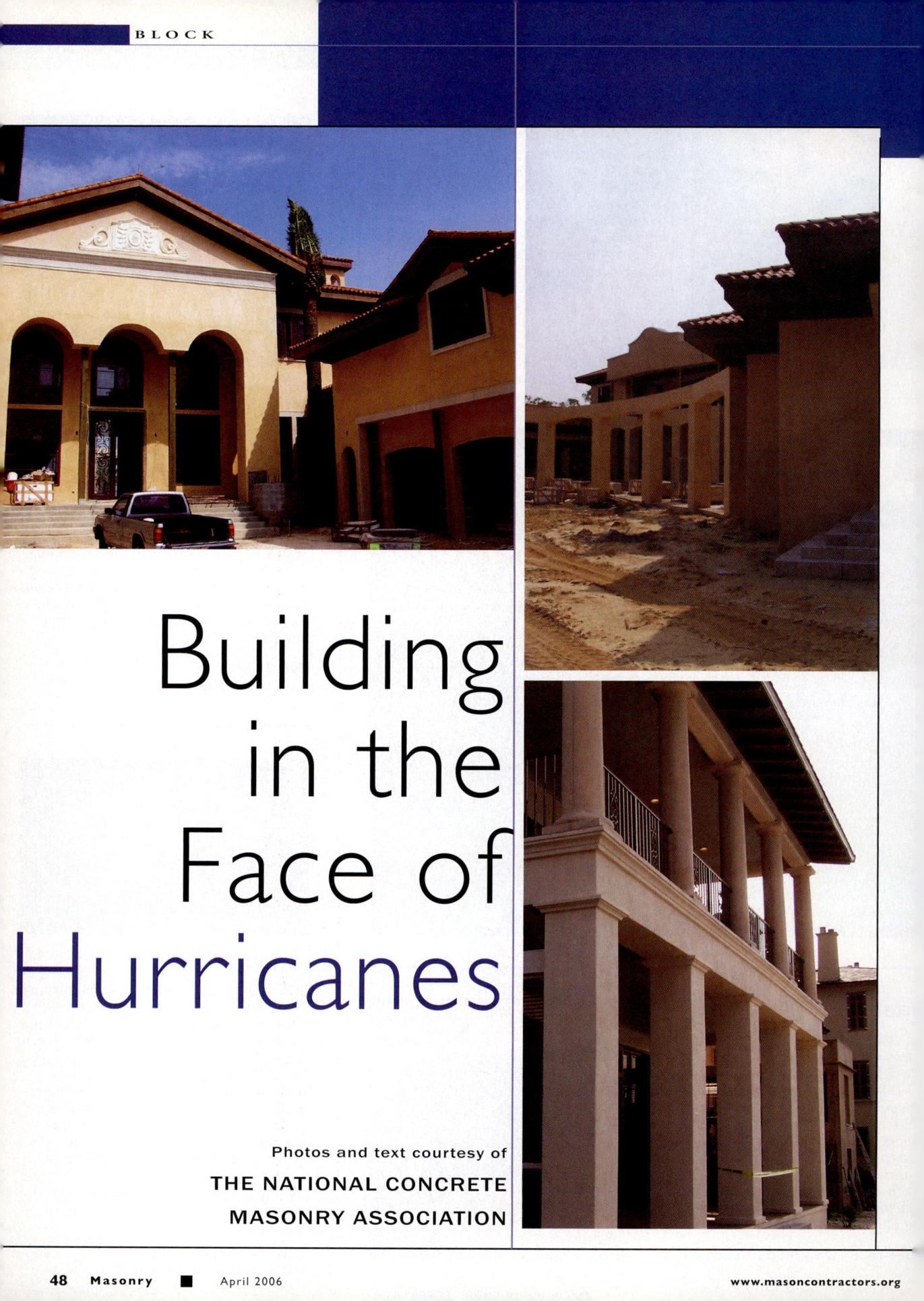 Masonry Magazine April 2006 Page. 50
