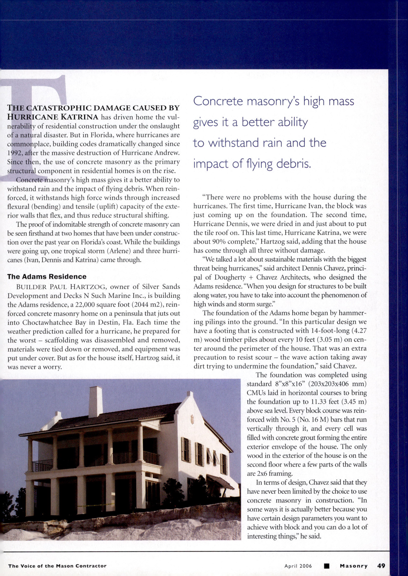Masonry Magazine April 2006 Page. 51