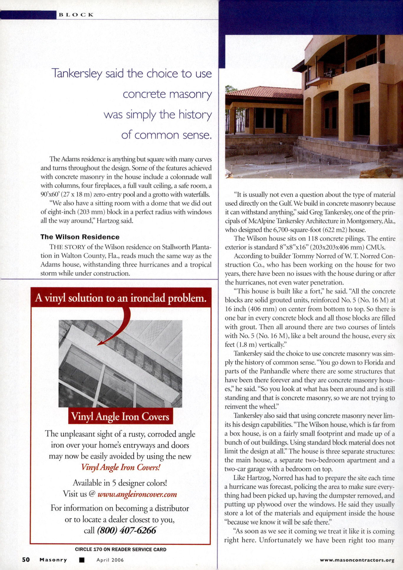 Masonry Magazine April 2006 Page. 52