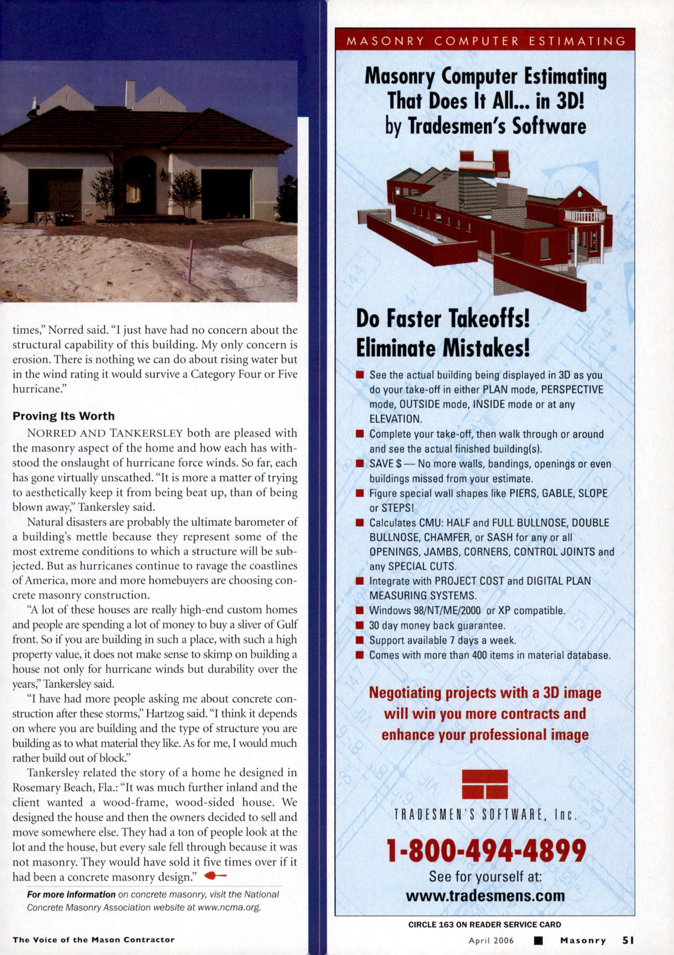 Masonry Magazine April 2006 Page. 53