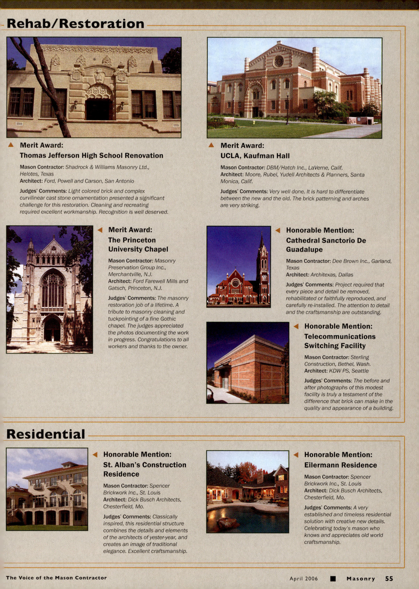Masonry Magazine April 2006 Page. 57