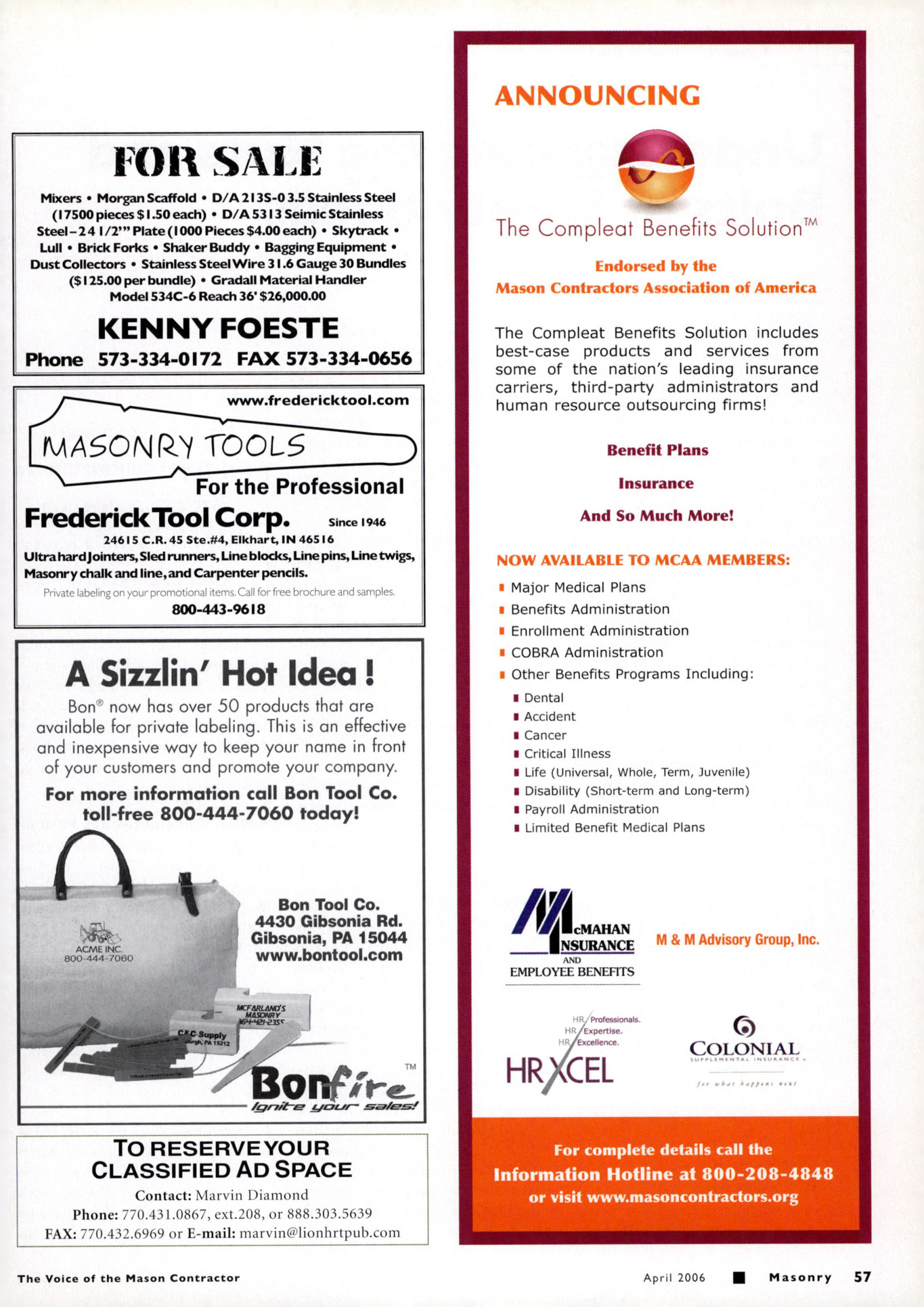 Masonry Magazine April 2006 Page. 59