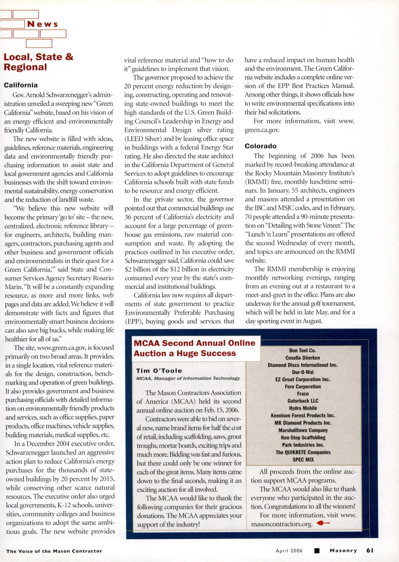 Masonry Magazine April 2006 Page. 63