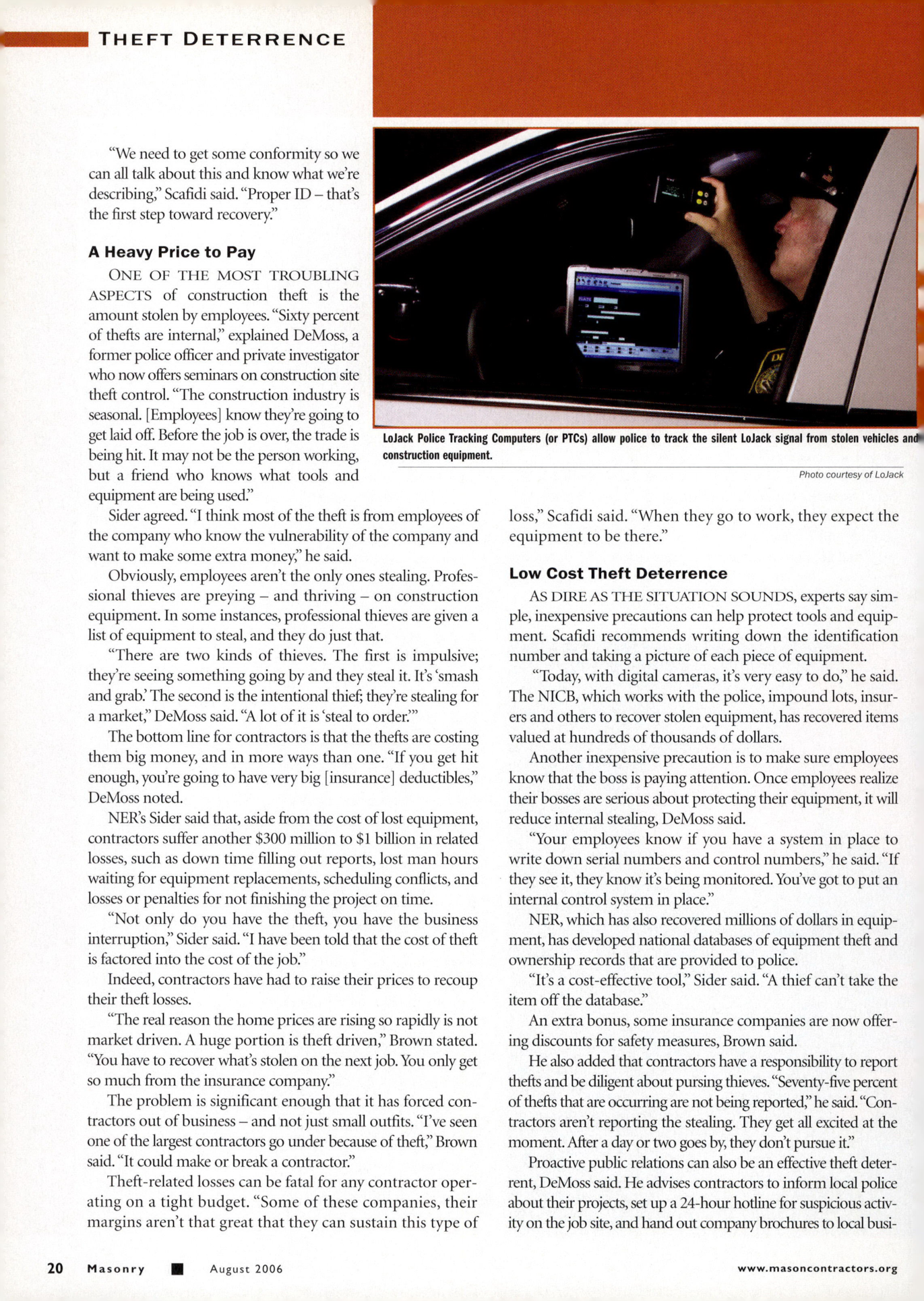 Masonry Magazine August 2006 Page. 22