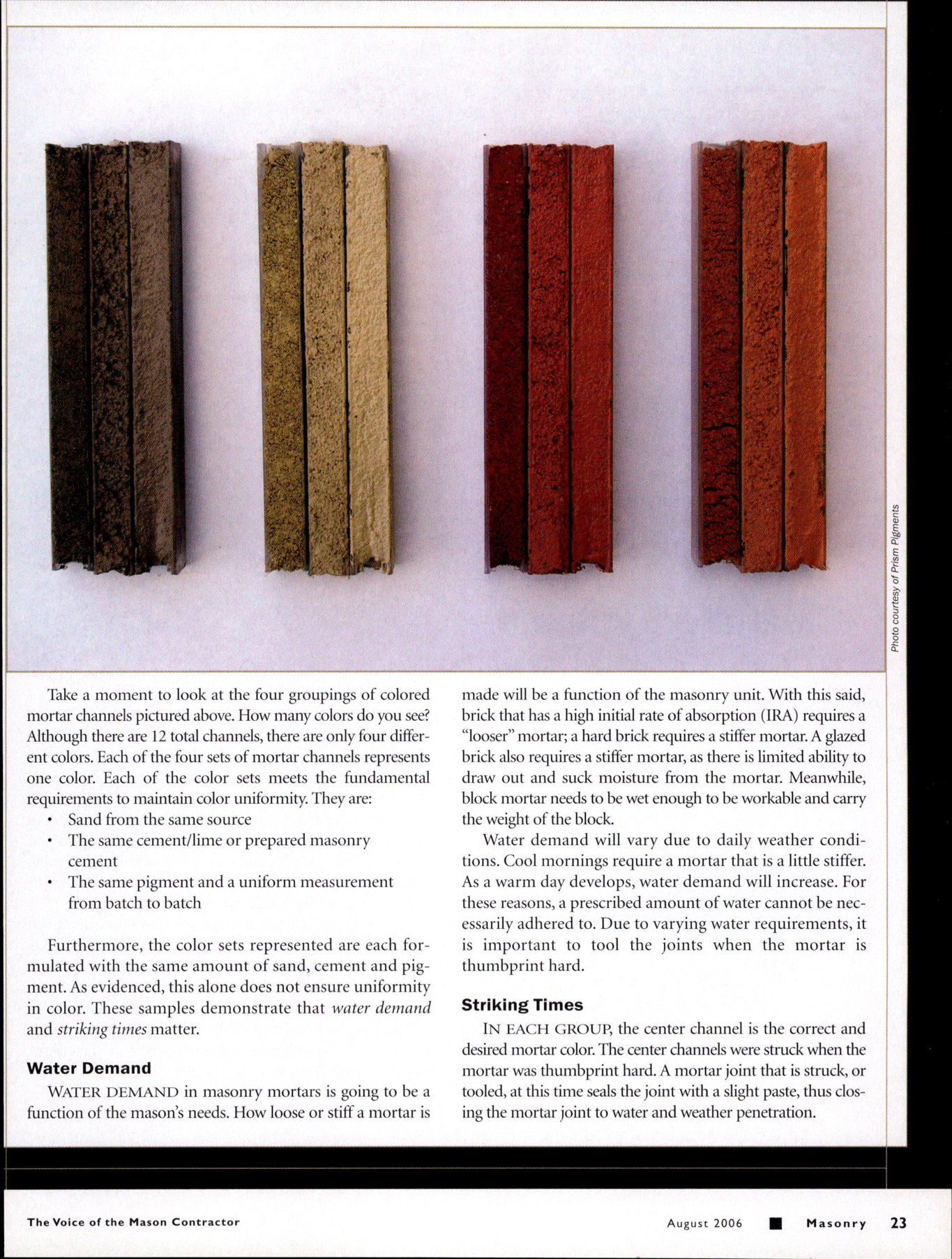 Masonry Magazine August 2006 Page. 25