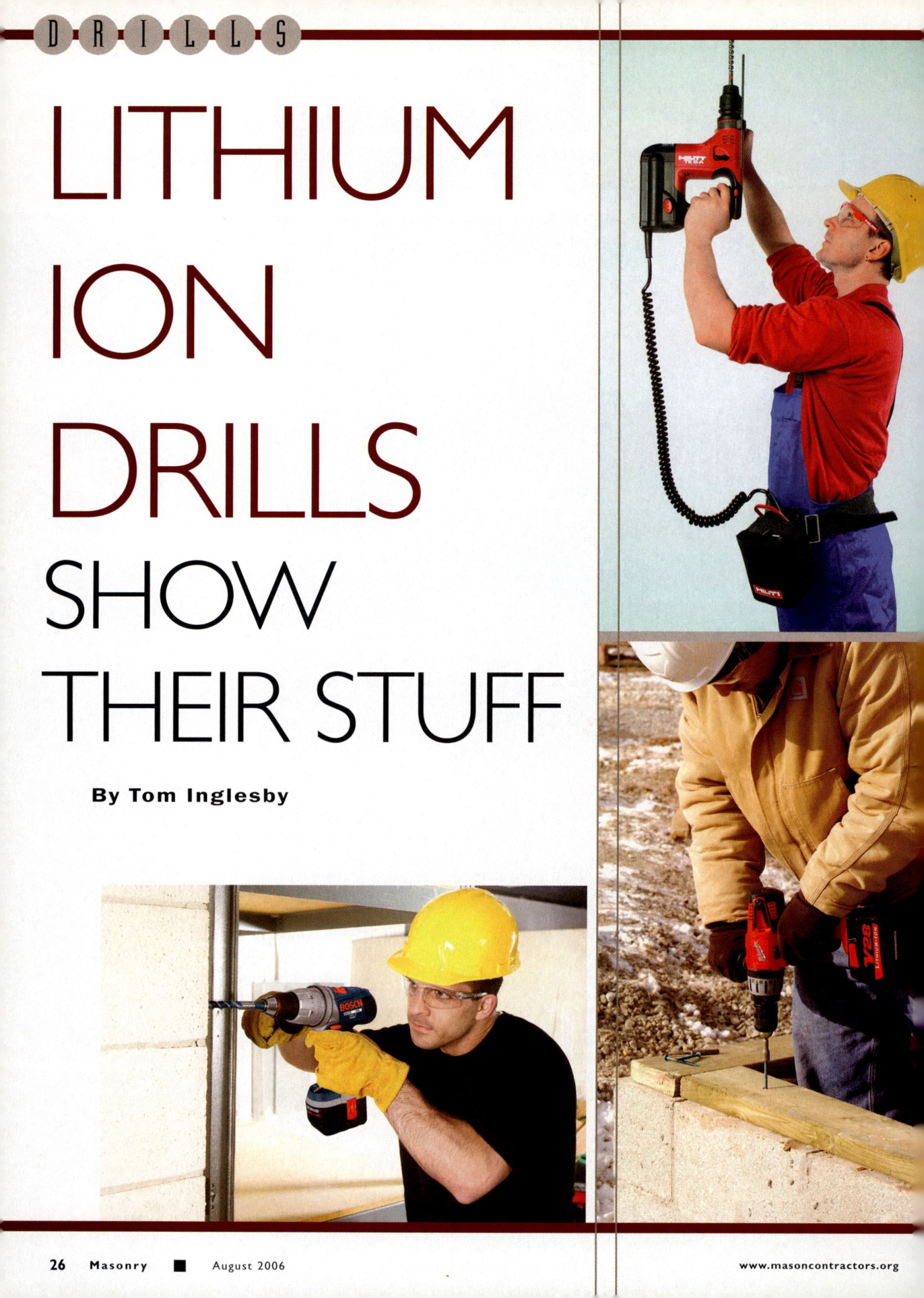Masonry Magazine August 2006 Page. 28