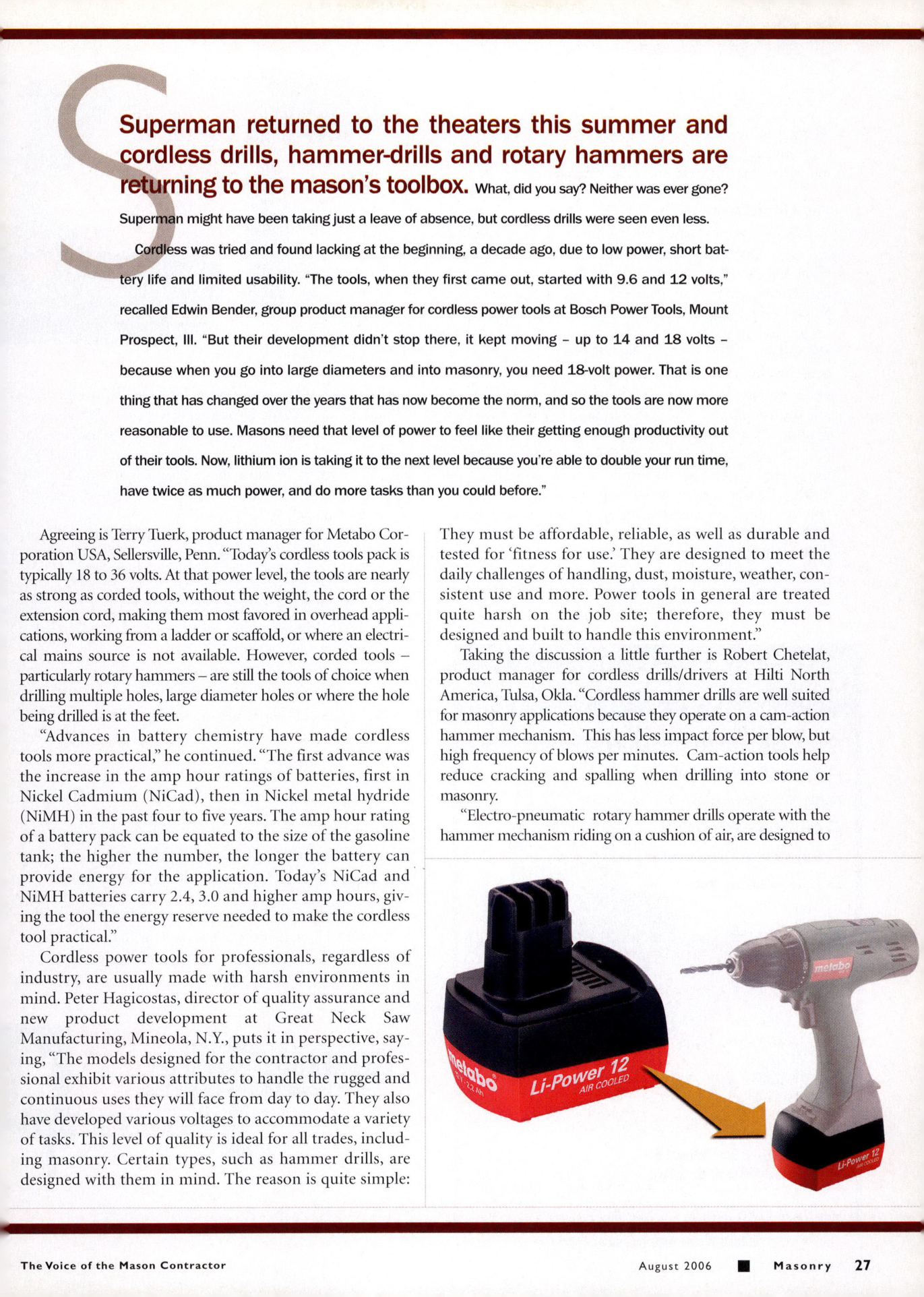 Masonry Magazine August 2006 Page. 29