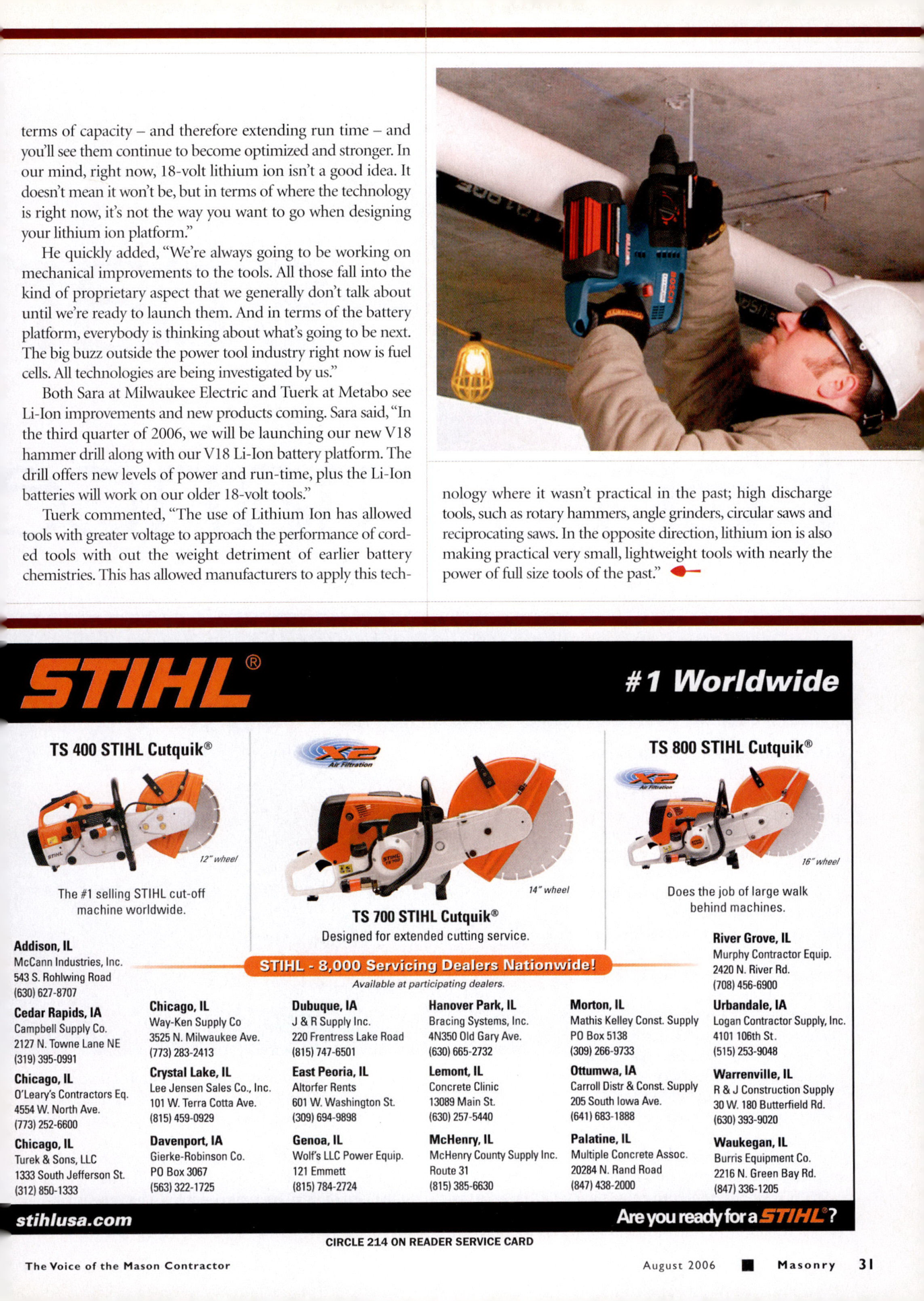 Masonry Magazine August 2006 Page. 33