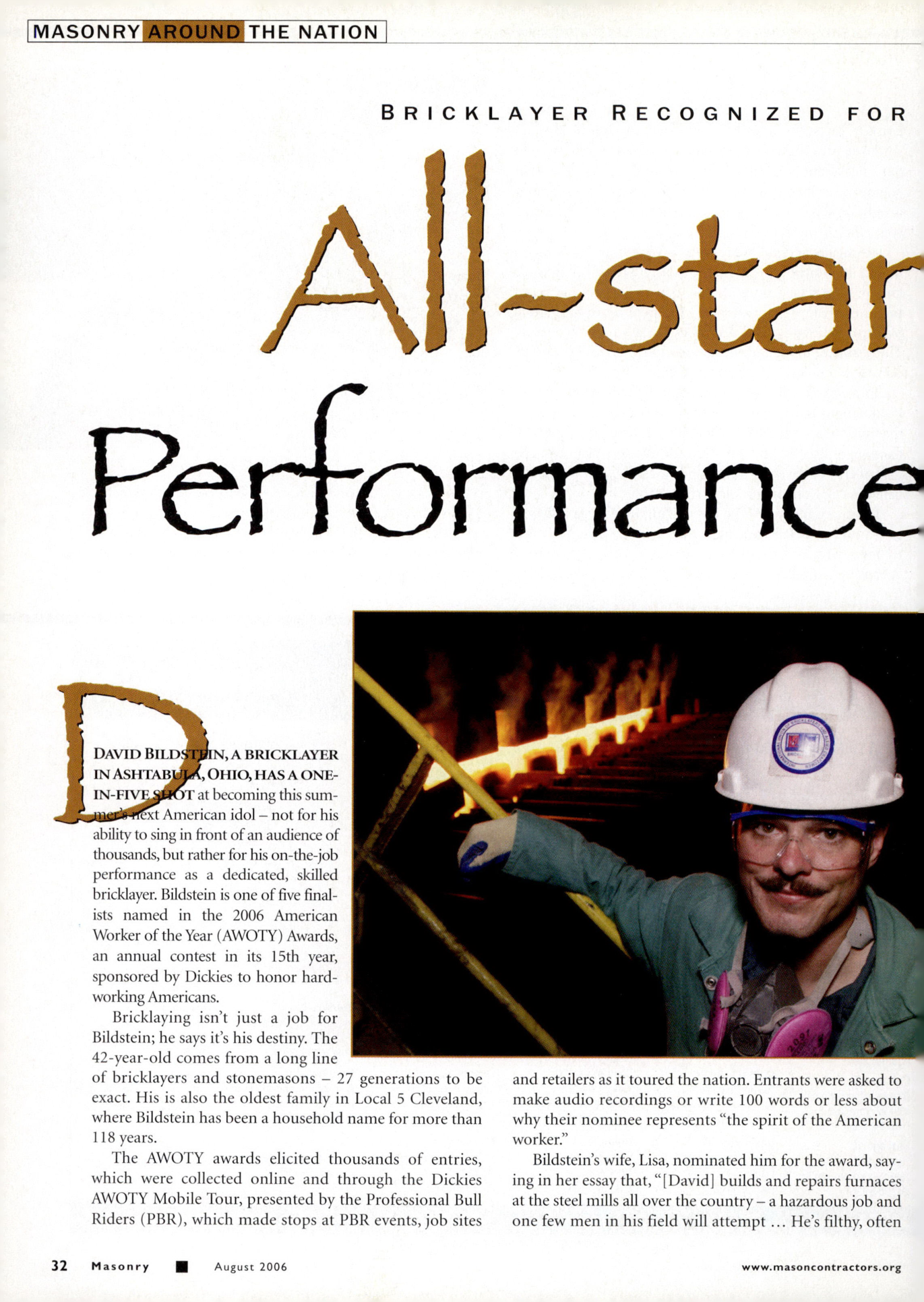 Masonry Magazine August 2006 Page. 34