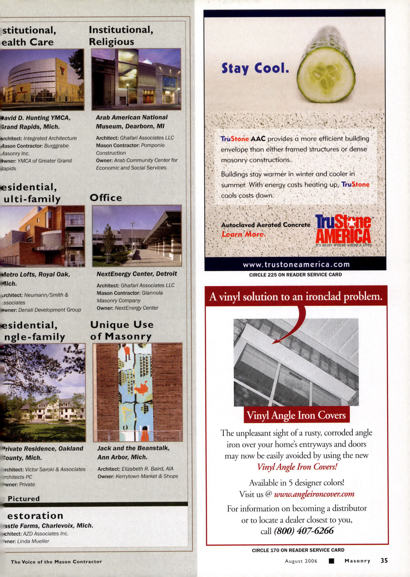 Masonry Magazine August 2006 Page. 37