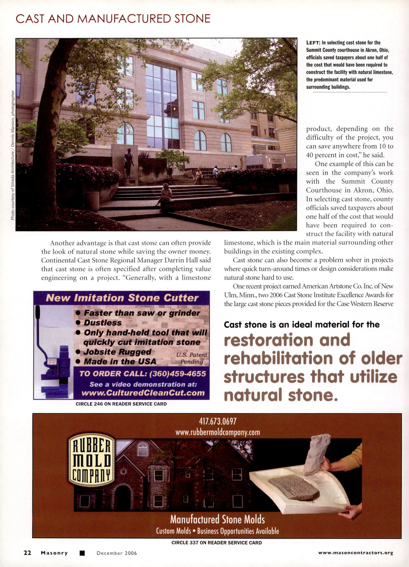 Masonry Magazine December 2006 Page. 24