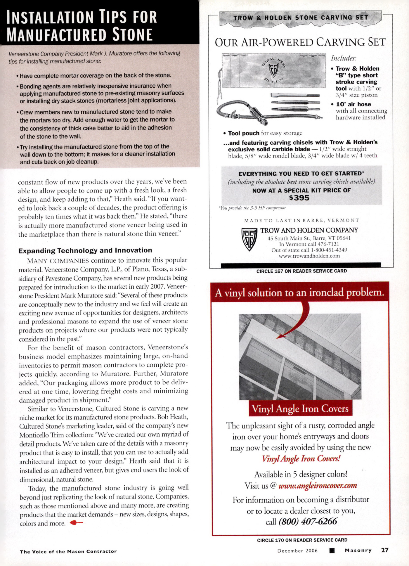 Masonry Magazine December 2006 Page. 29