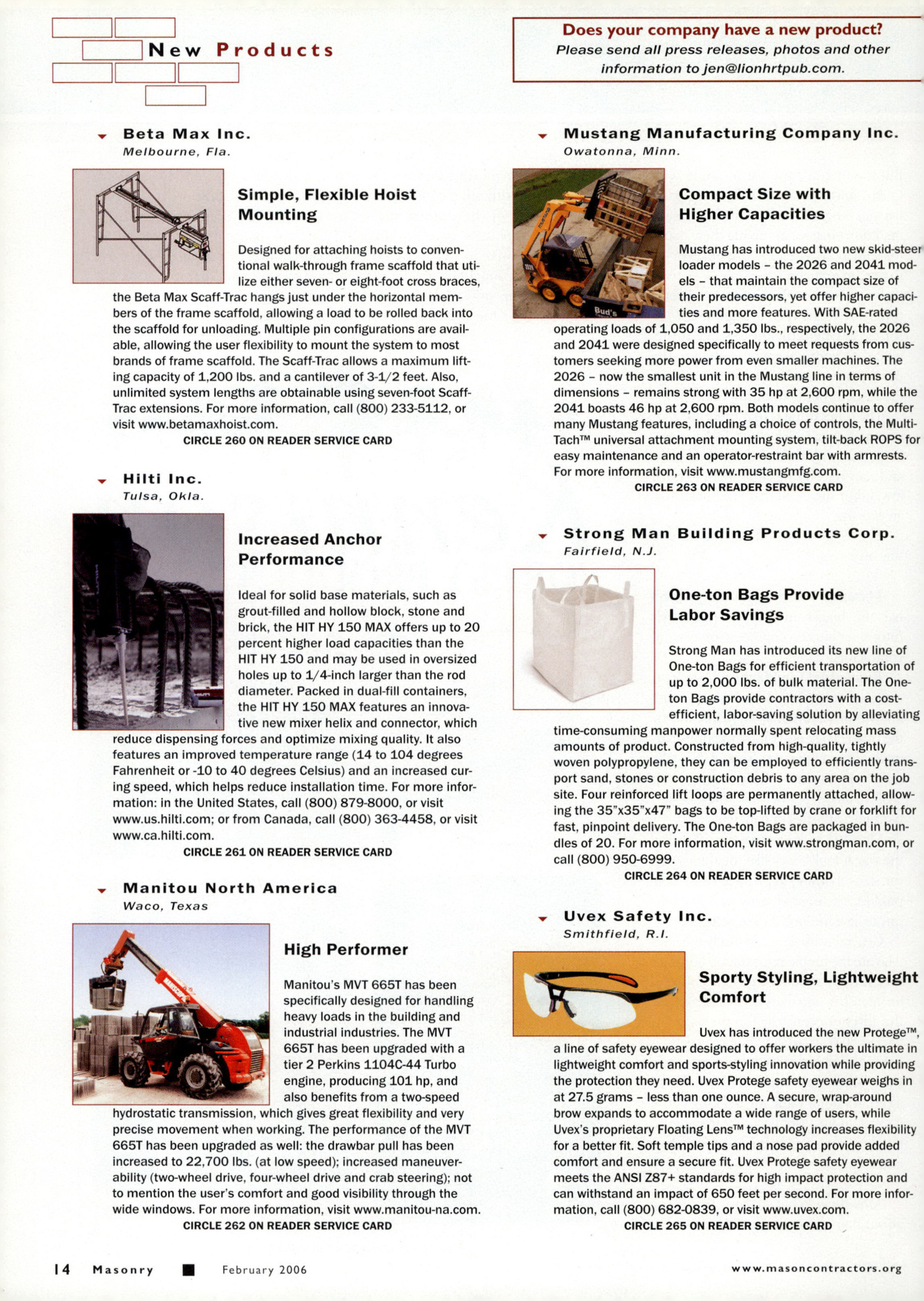 Masonry Magazine February 2006 Page. 16