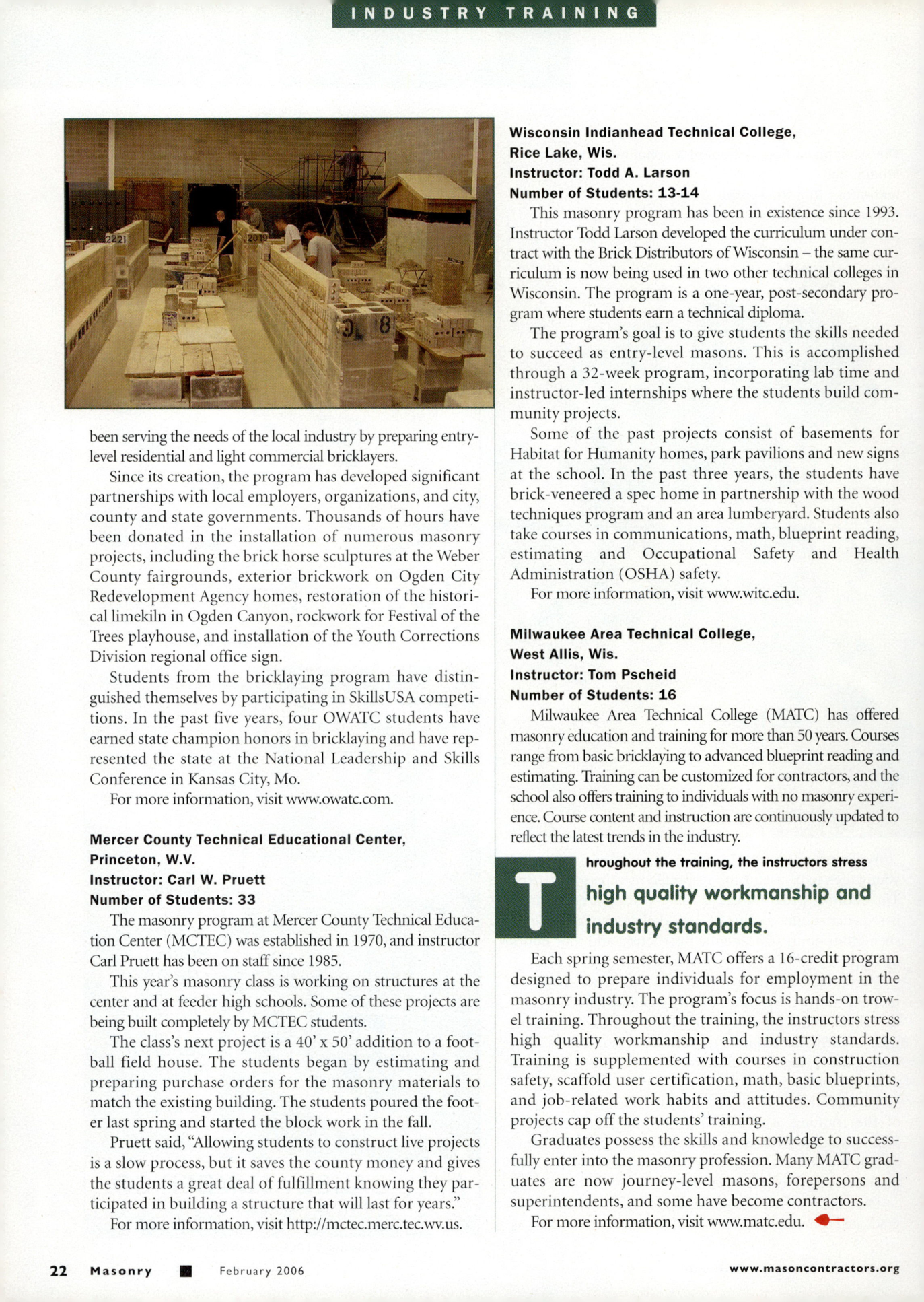 Masonry Magazine February 2006 Page. 24