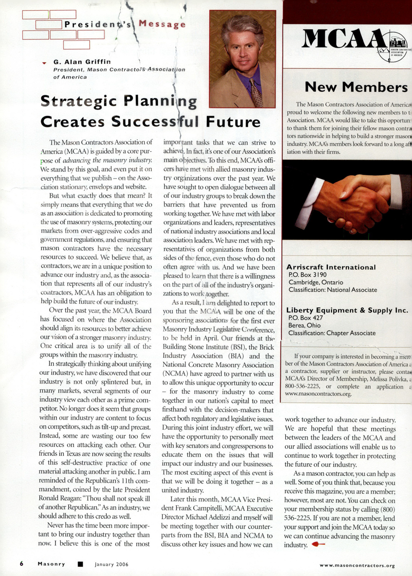 Masonry Magazine January 2006 Page. 8