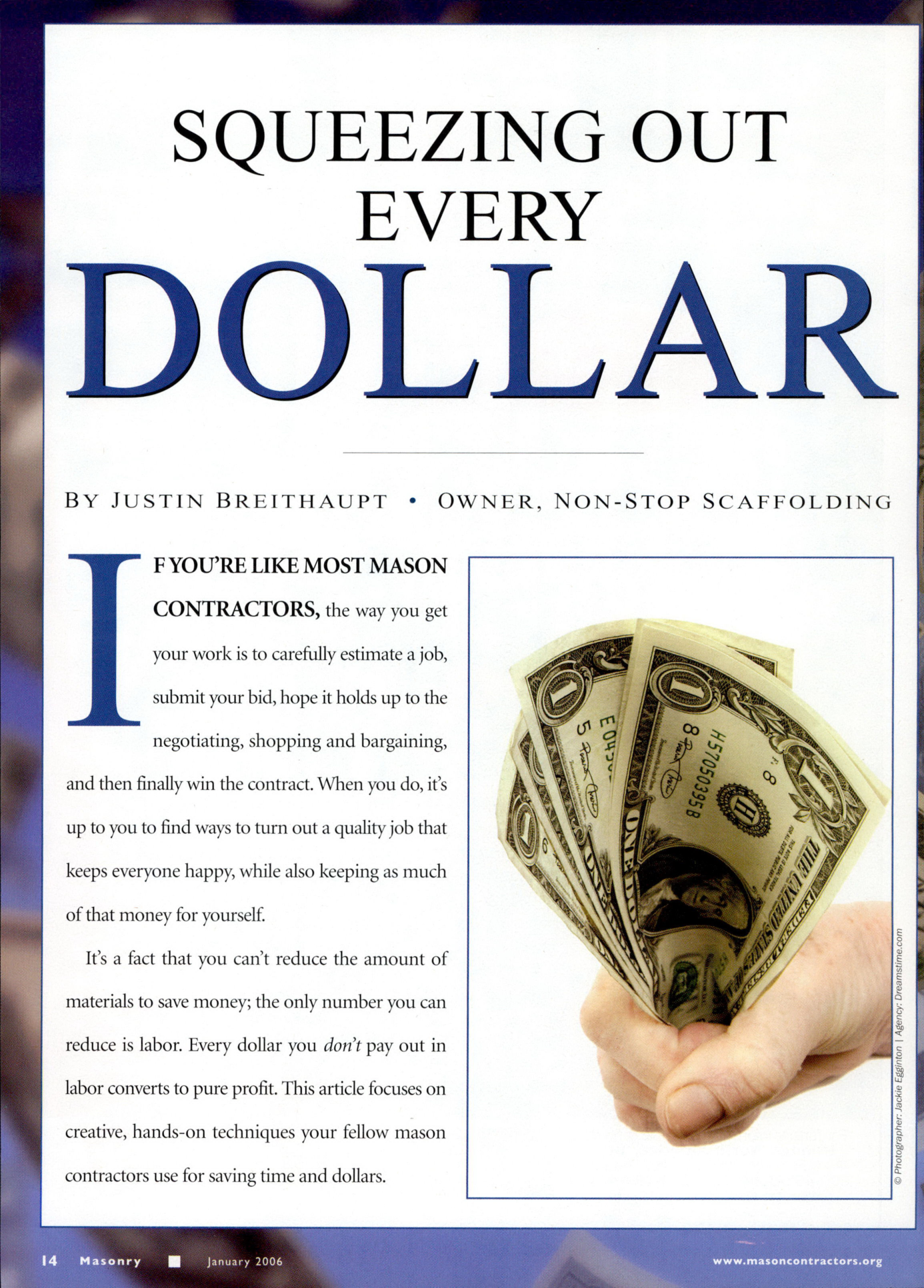 Masonry Magazine January 2006 Page. 16