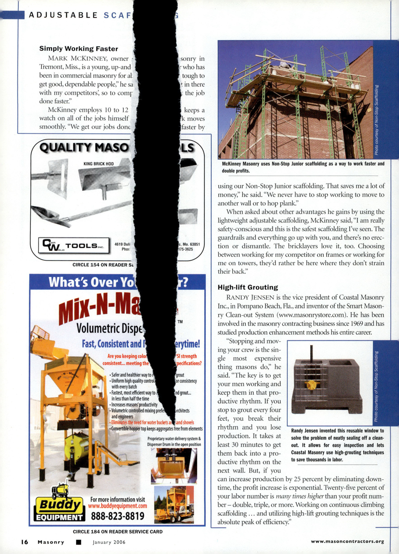 Masonry Magazine January 2006 Page. 18