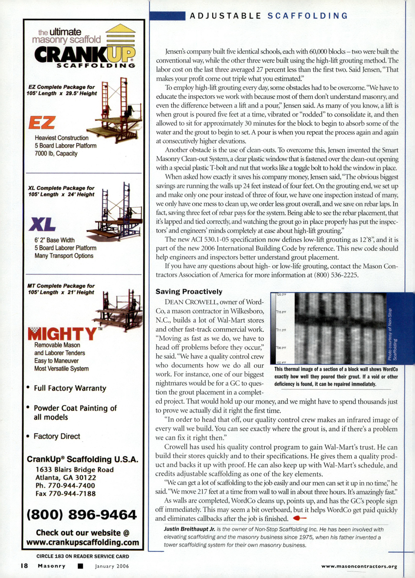 Masonry Magazine January 2006 Page. 20