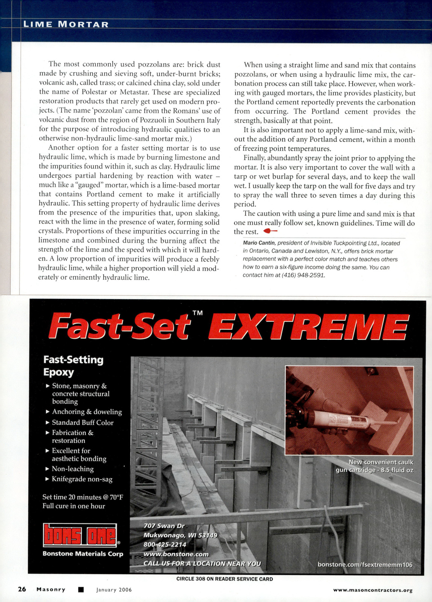 Masonry Magazine January 2006 Page. 28