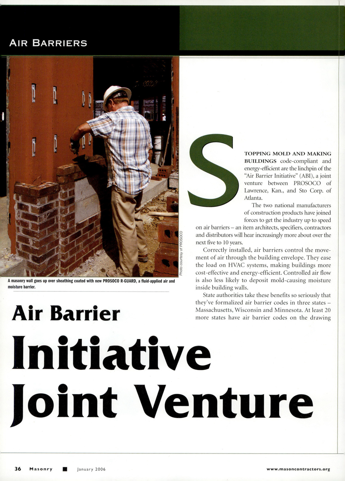 Masonry Magazine January 2006 Page. 38