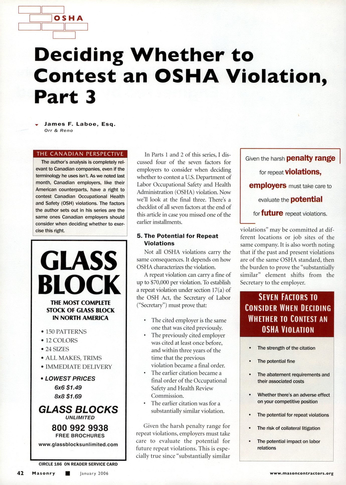 Masonry Magazine January 2006 Page. 44