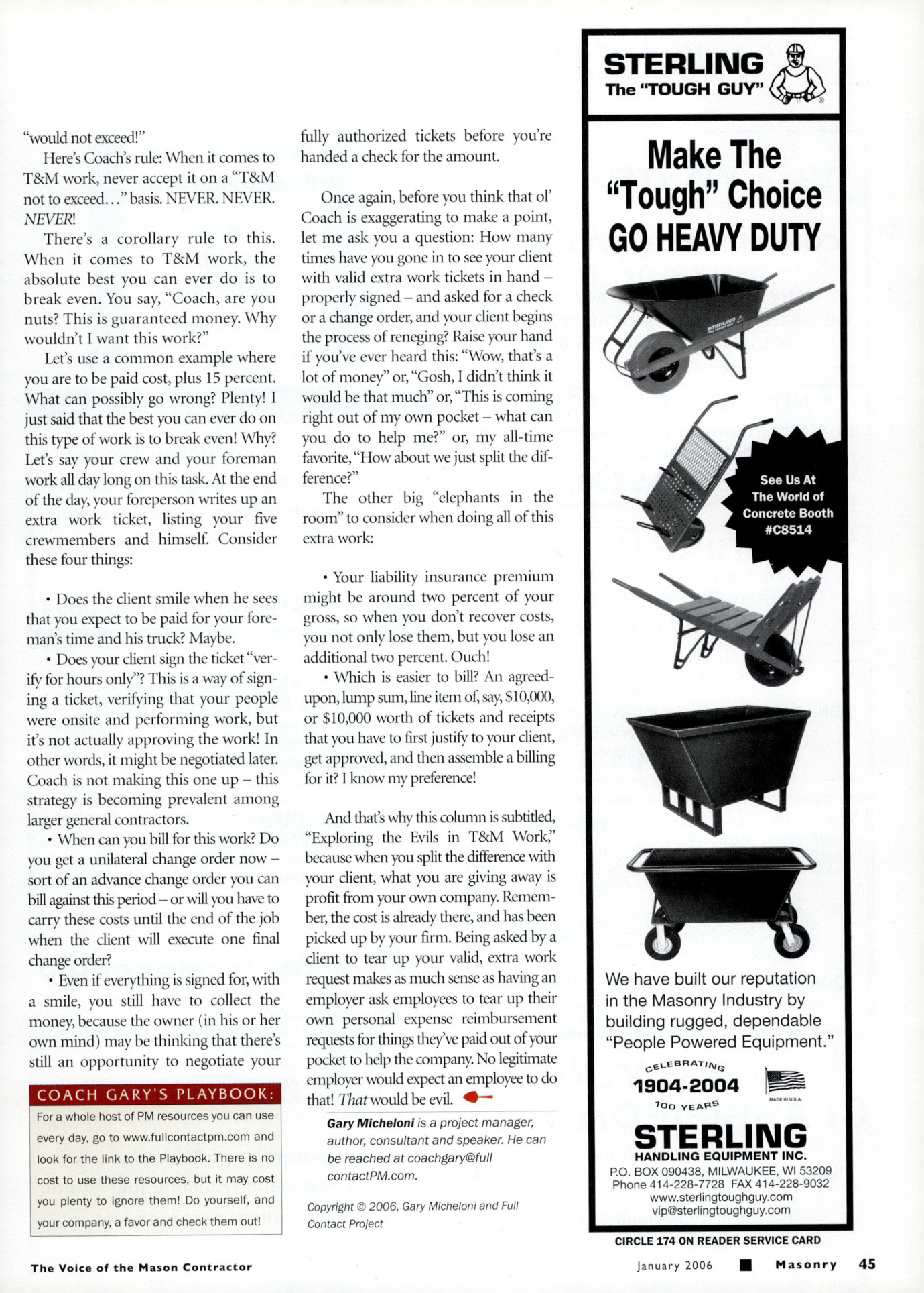 Masonry Magazine January 2006 Page. 47
