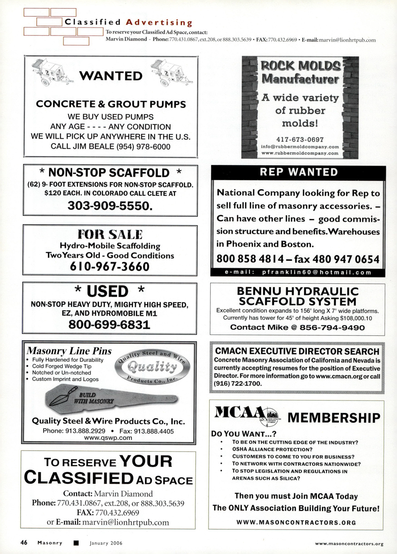 Masonry Magazine January 2006 Page. 48