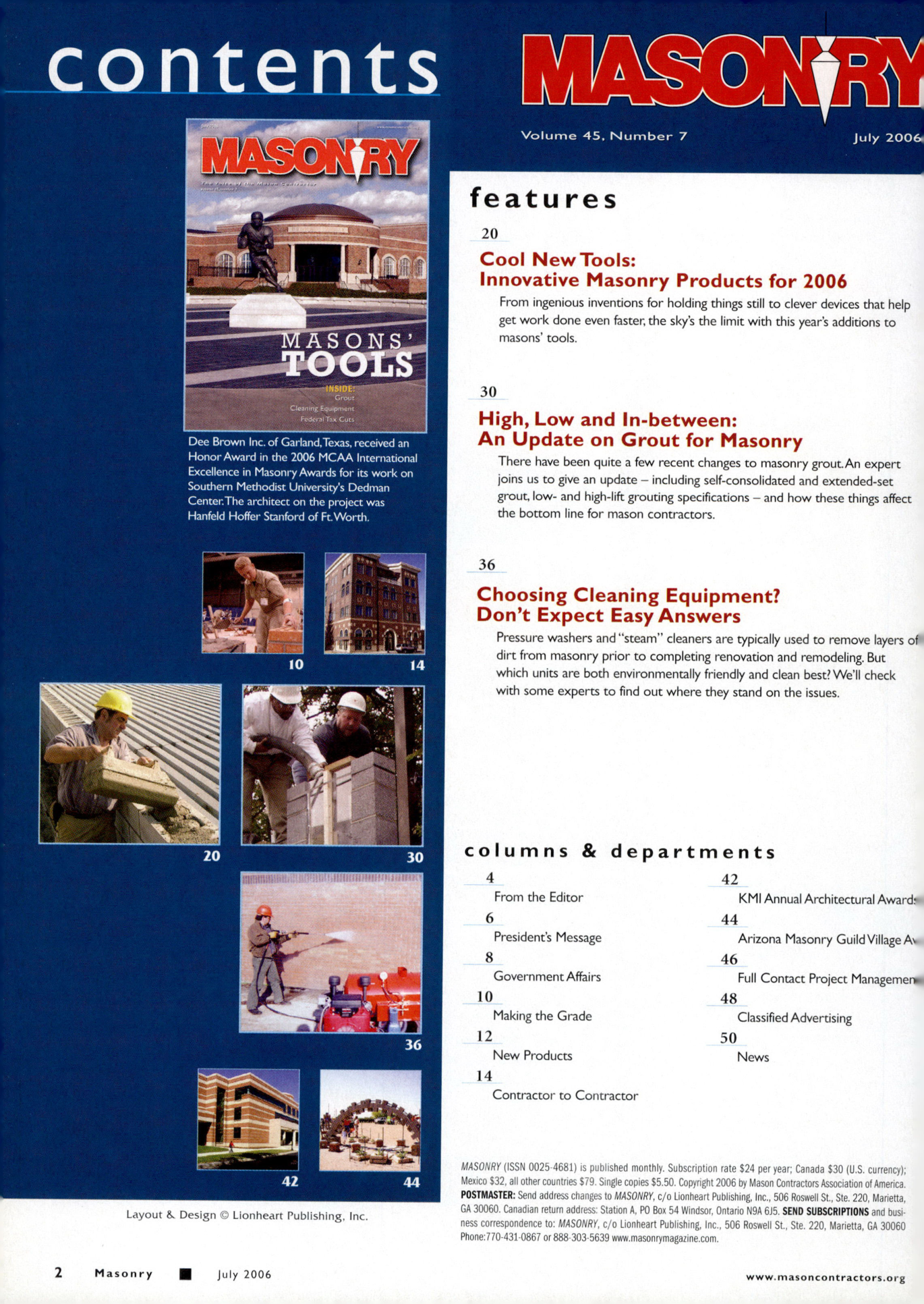 Masonry Magazine July 2006 Page. 4