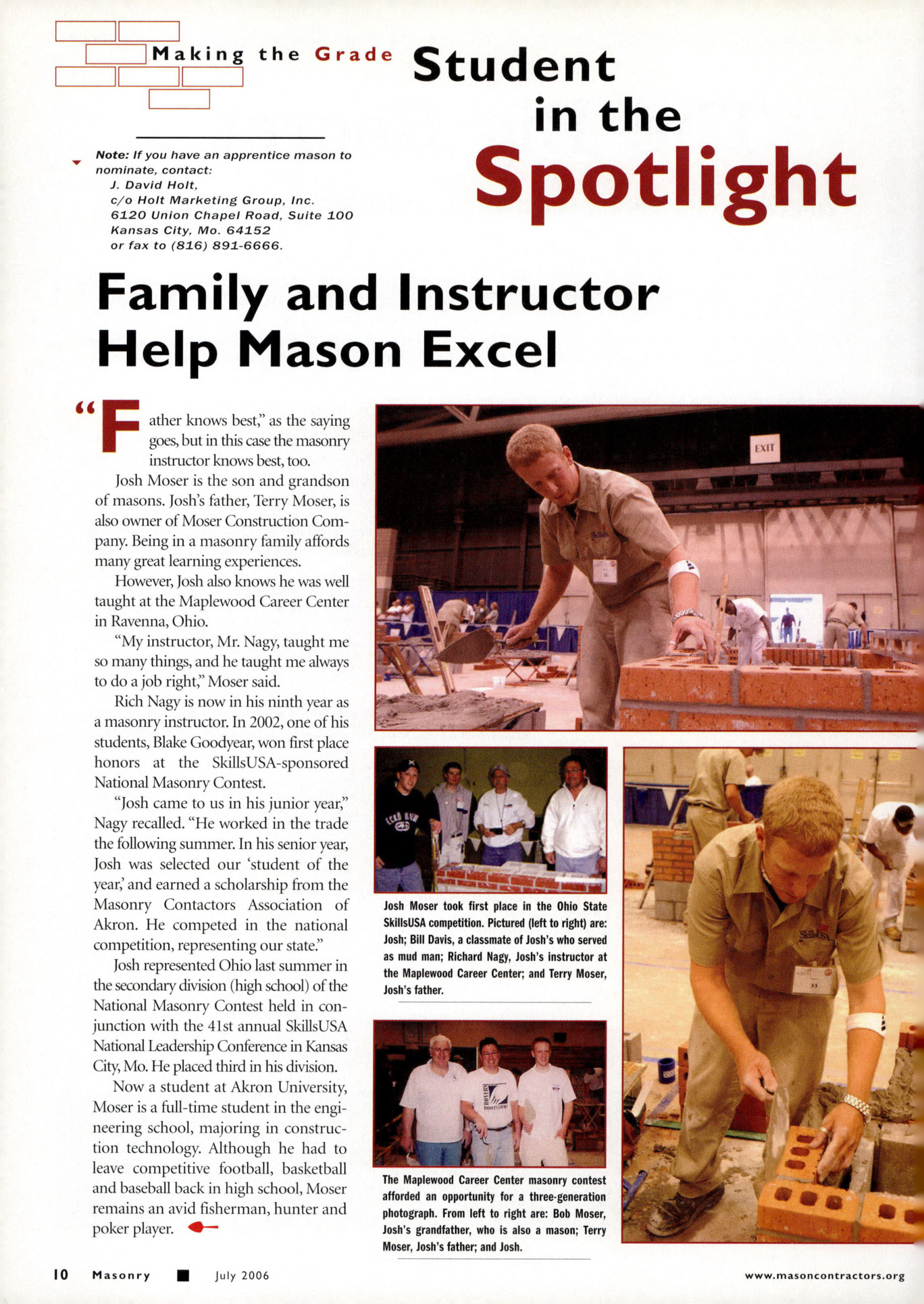 Masonry Magazine July 2006 Page. 12