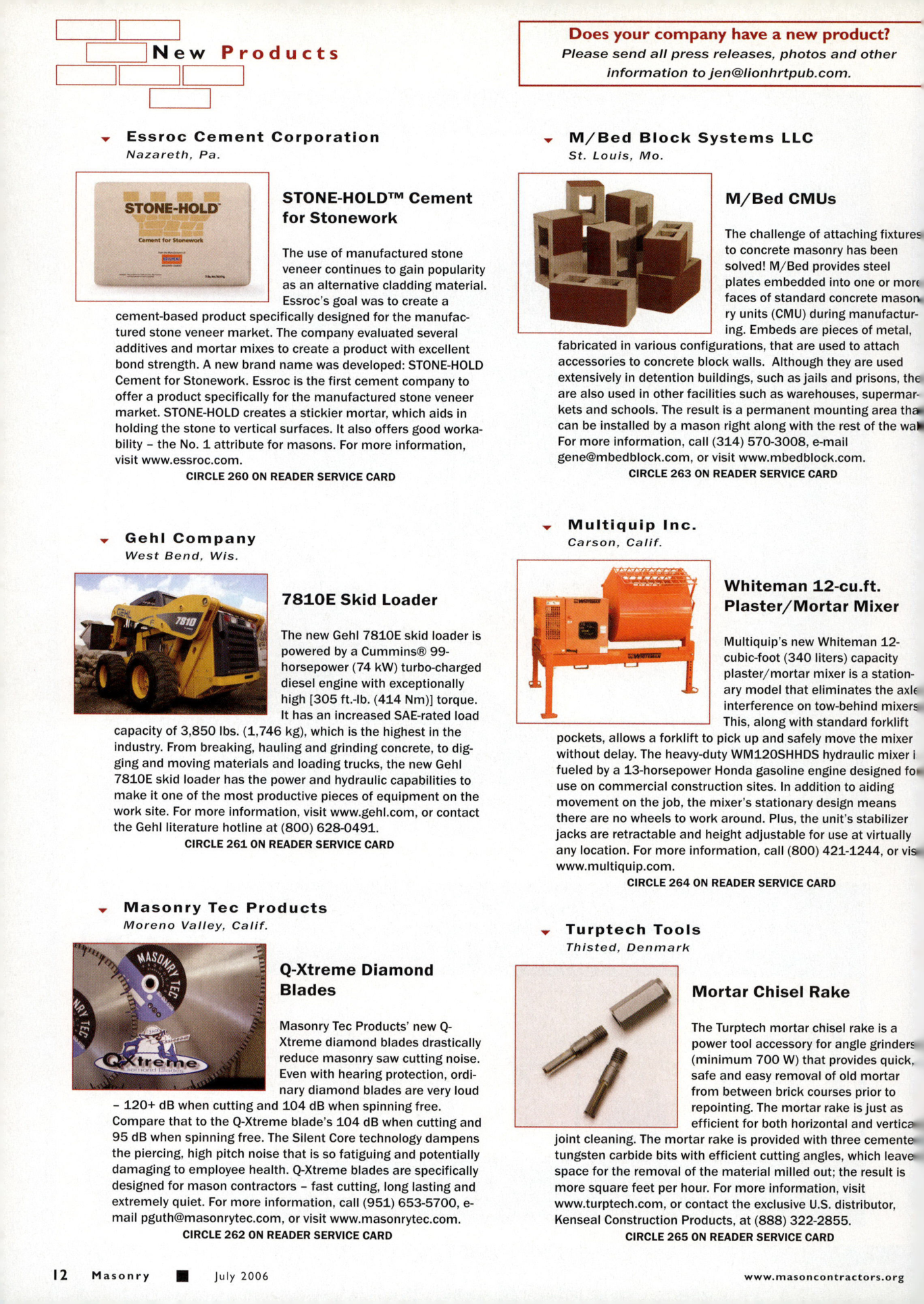 Masonry Magazine July 2006 Page. 14