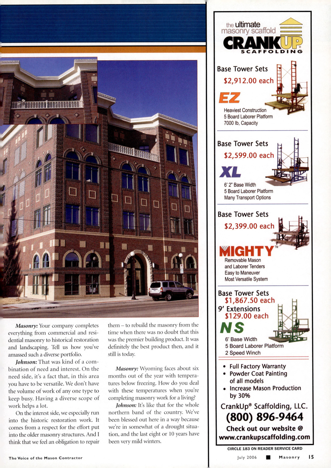 Masonry Magazine July 2006 Page. 17