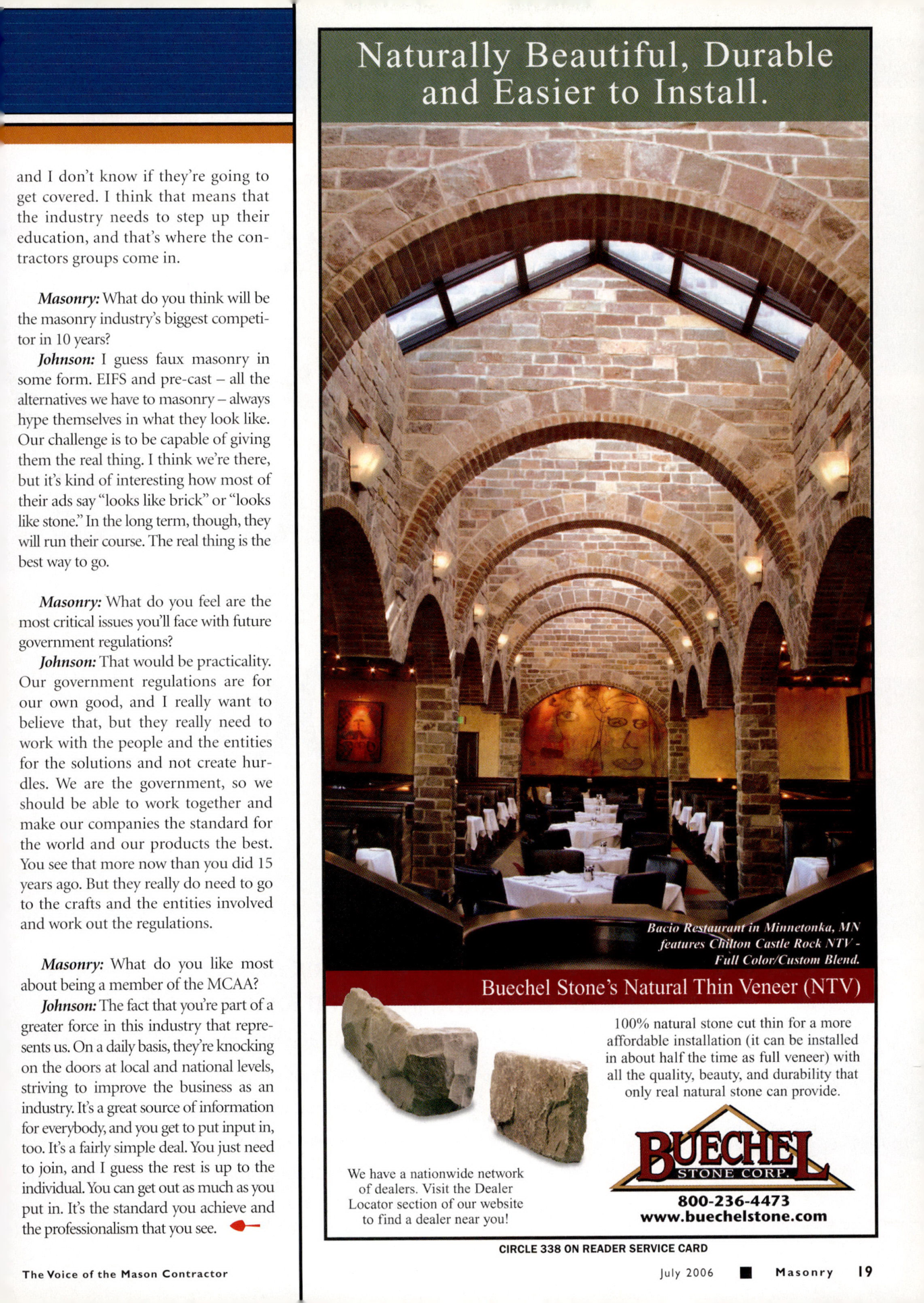 Masonry Magazine July 2006 Page. 21