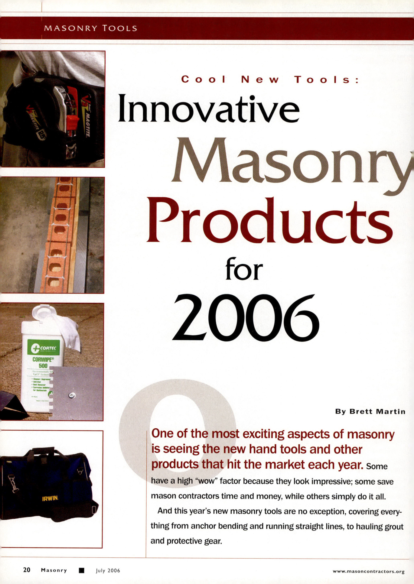 Masonry Magazine July 2006 Page. 22