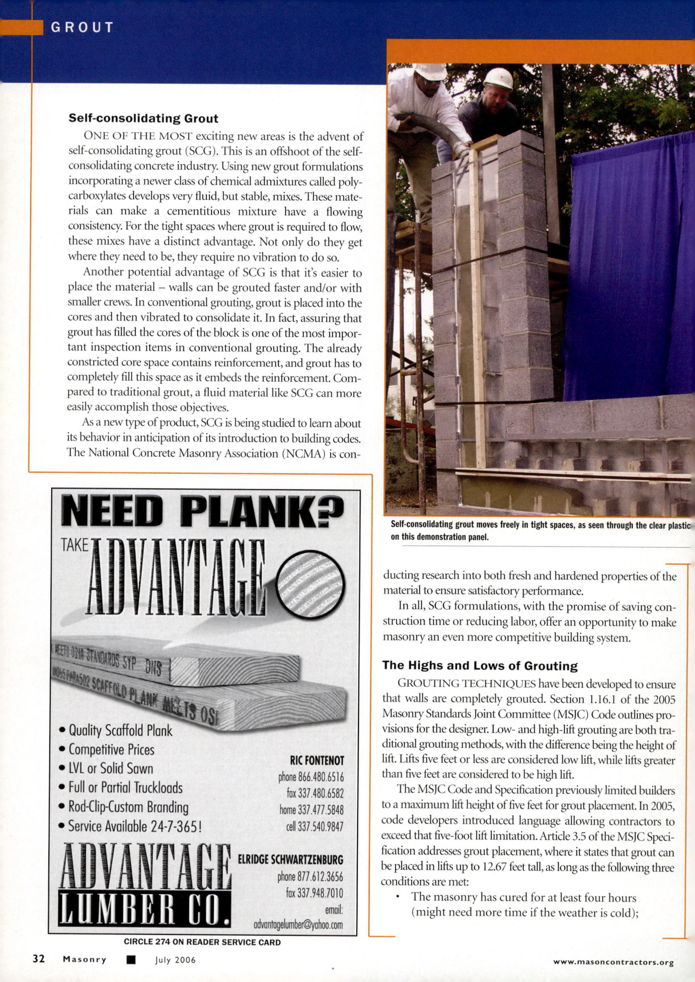 Masonry Magazine July 2006 Page. 34
