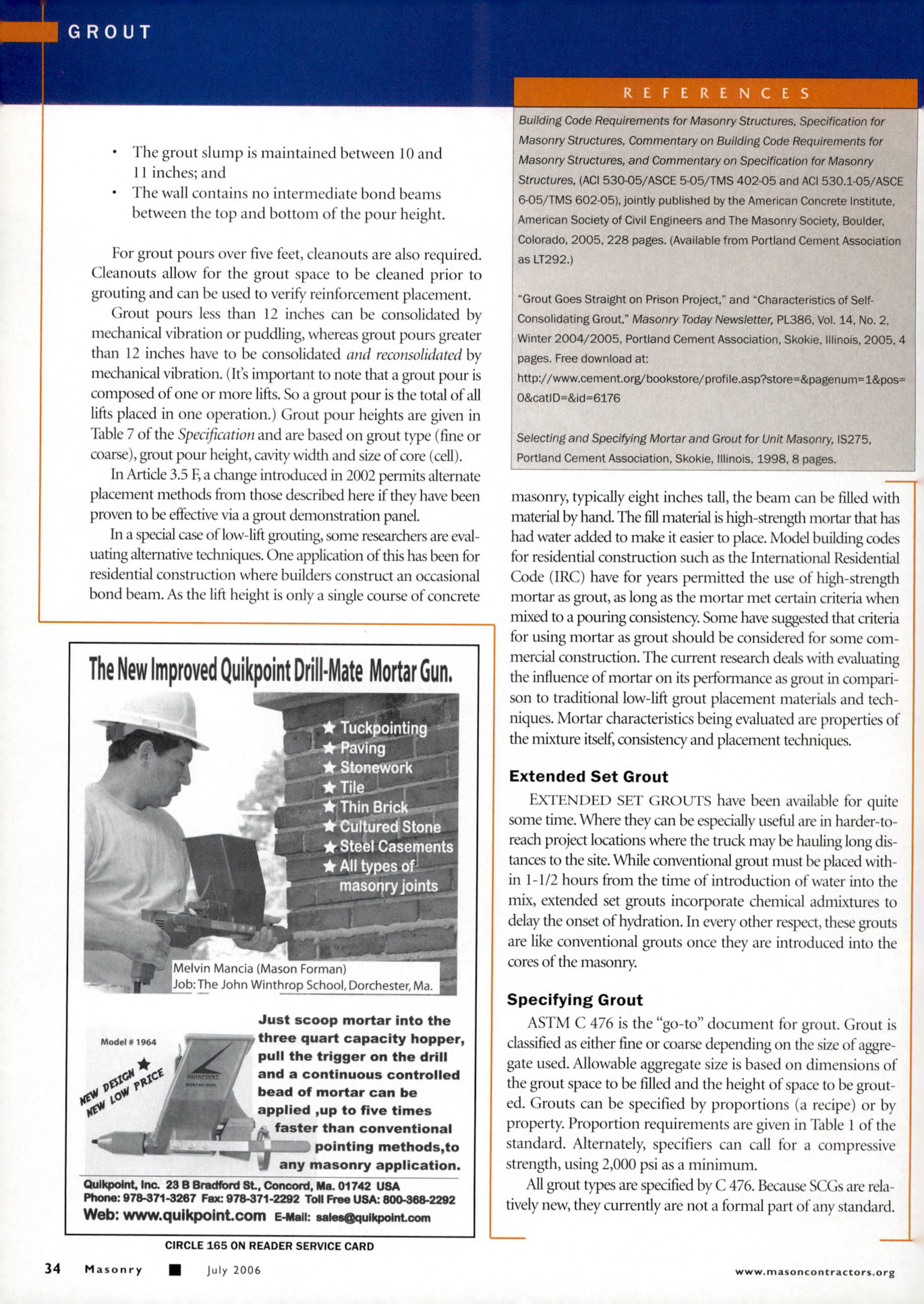 Masonry Magazine July 2006 Page. 36