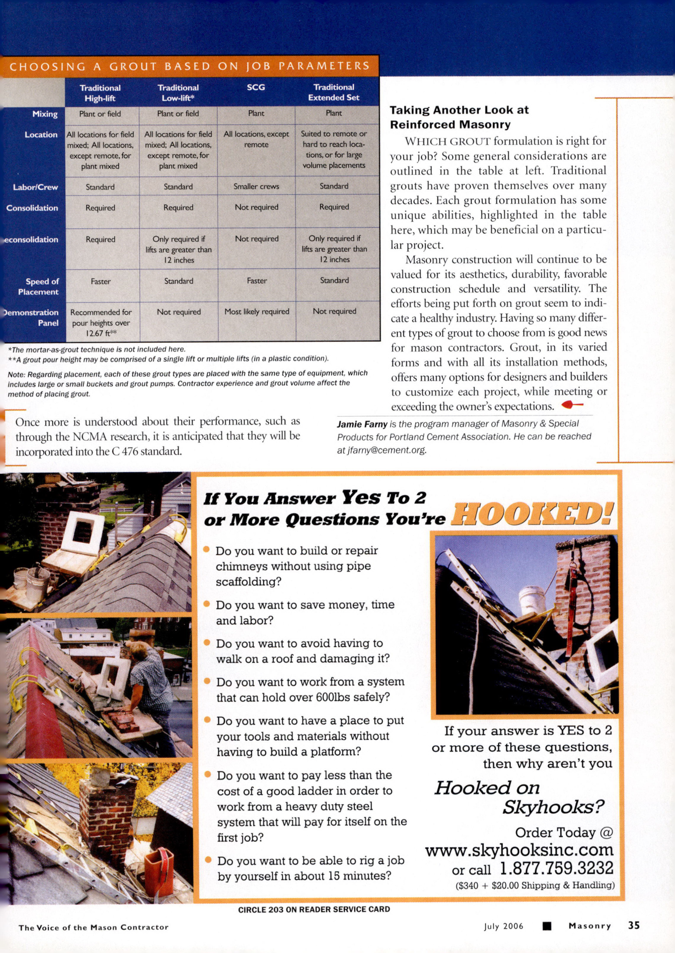Masonry Magazine July 2006 Page. 37