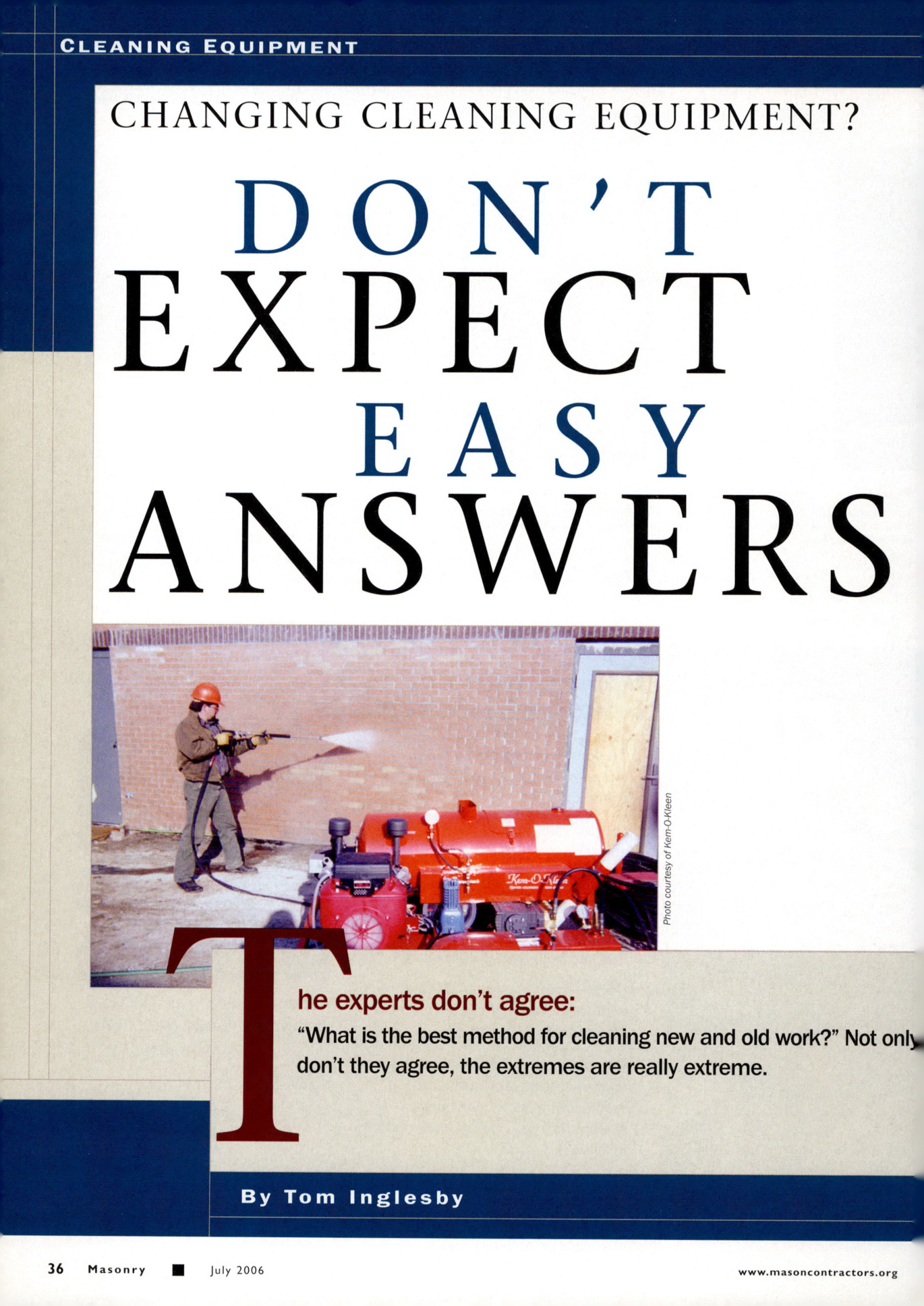 Masonry Magazine July 2006 Page. 38