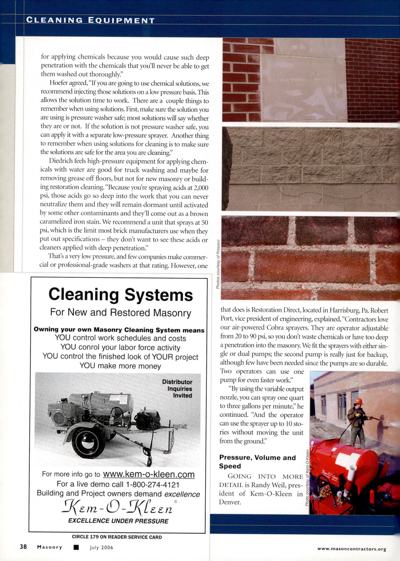 Masonry Magazine July 2006 Page. 40