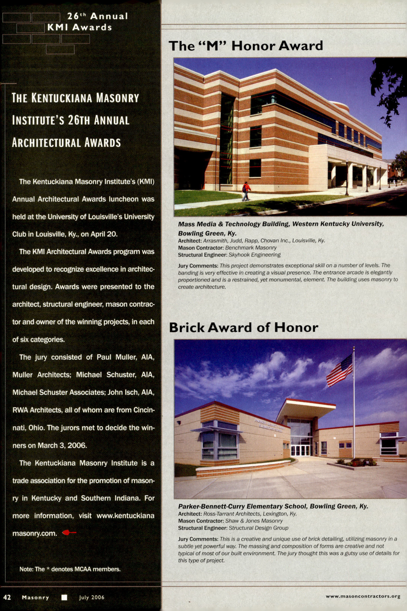 Masonry Magazine July 2006 Page. 44