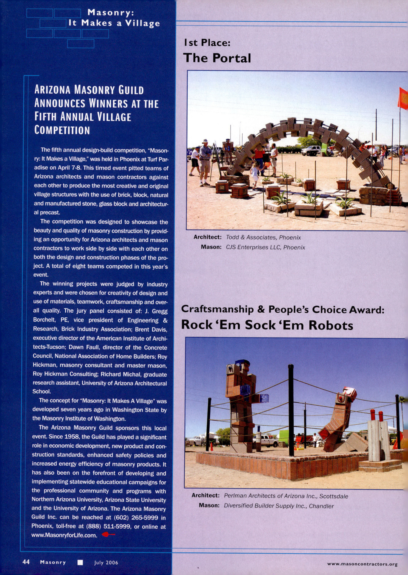 Masonry Magazine July 2006 Page. 46
