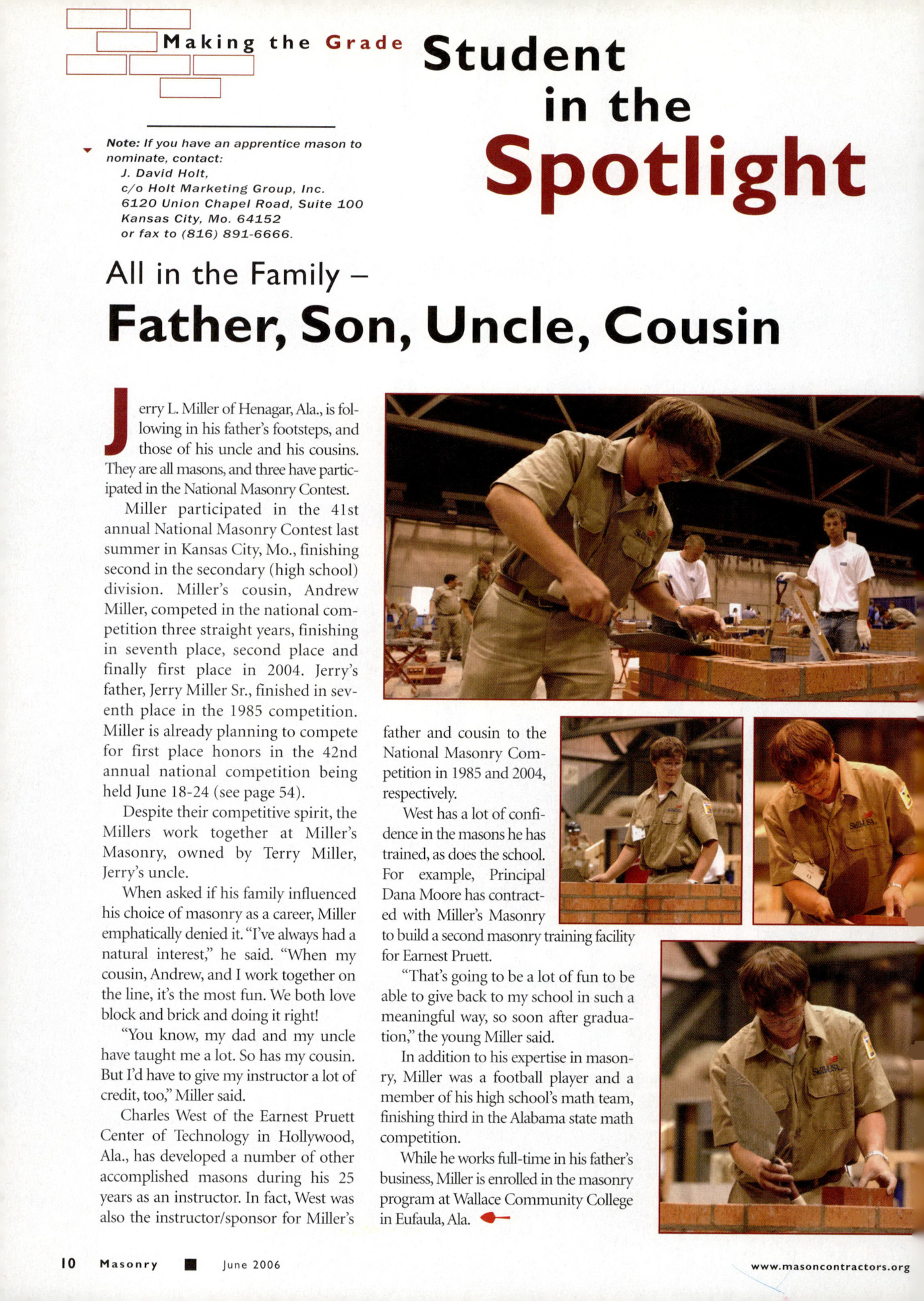 Masonry Magazine June 2006 Page. 12