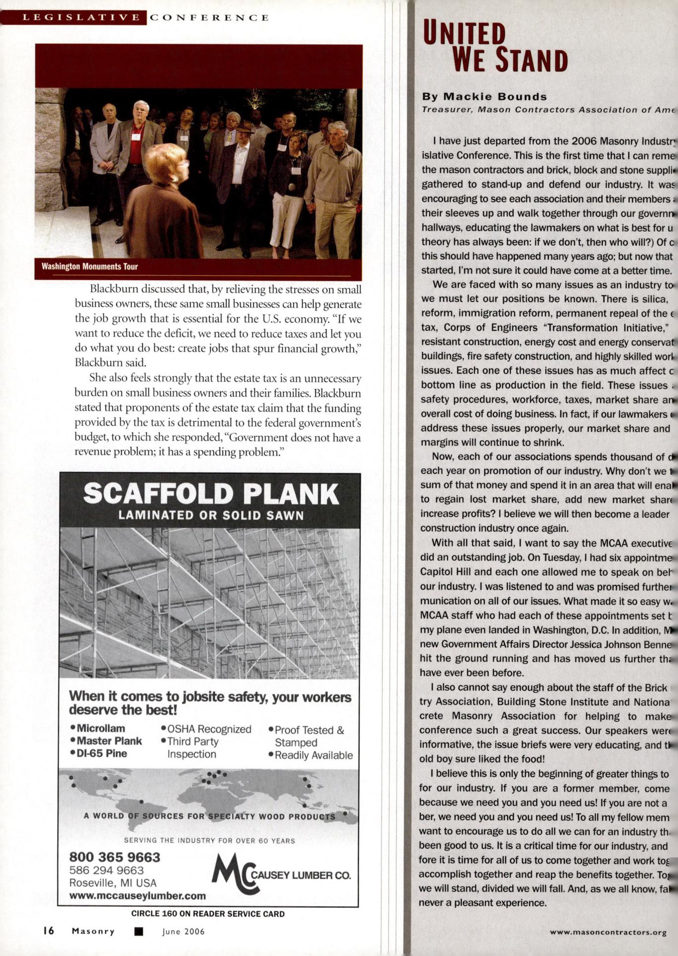 Masonry Magazine June 2006 Page. 18