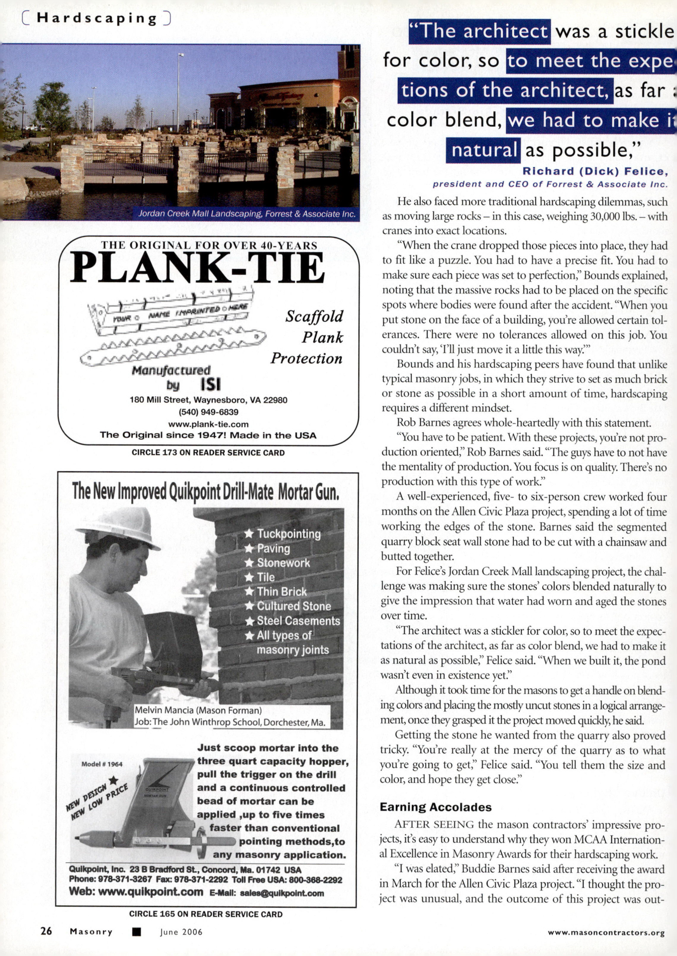 Masonry Magazine June 2006 Page. 28