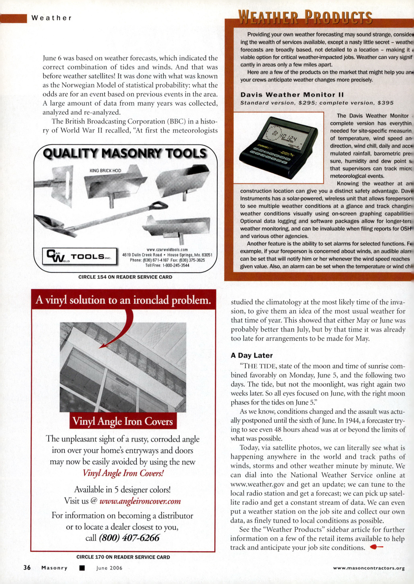 Masonry Magazine June 2006 Page. 38
