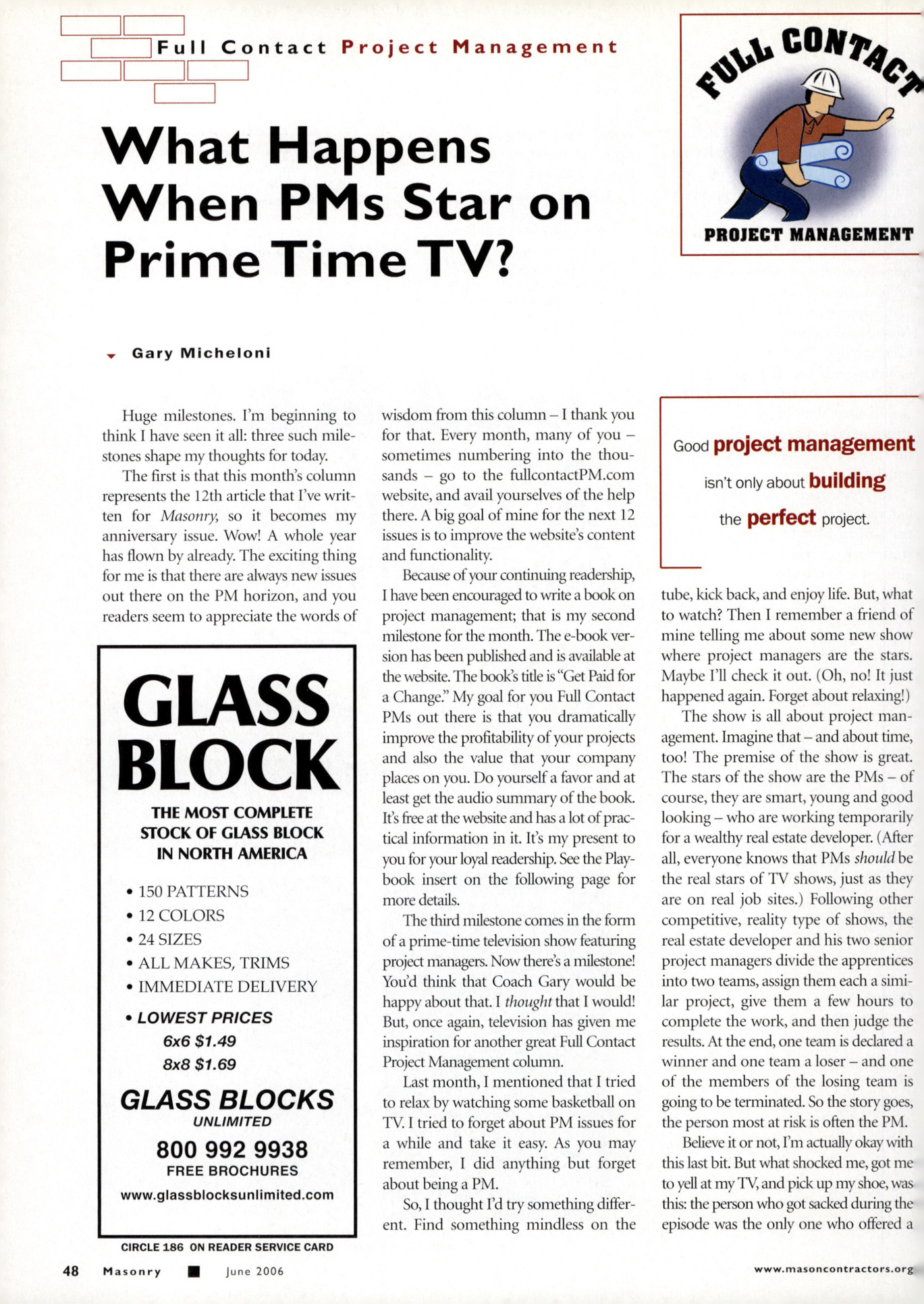 Masonry Magazine June 2006 Page. 50